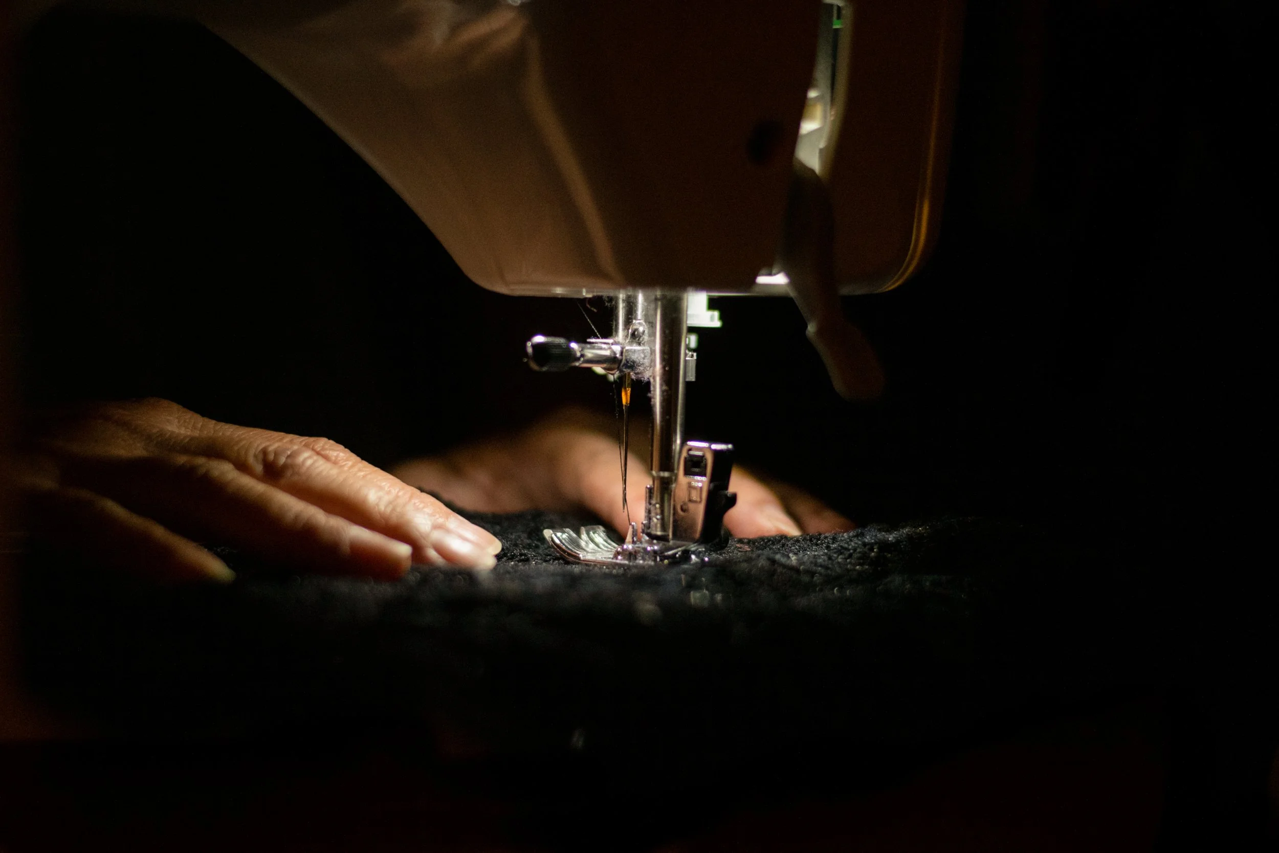 Leilani Burke, "Sewing," 2021. One of my mother's favorite pastimes is sewing, and she has even made things like dresses for me.