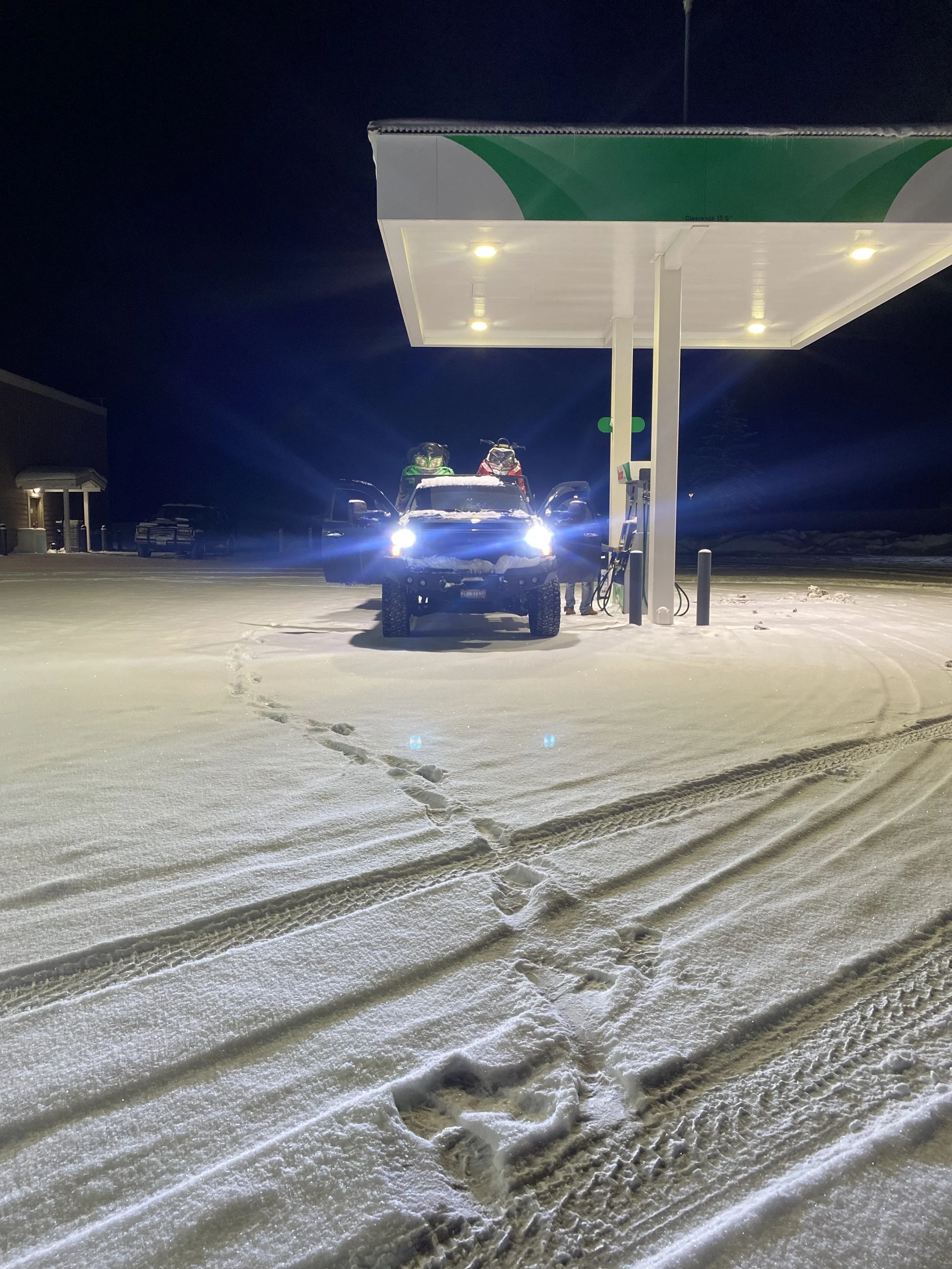 Taison Swisher, "Early Morning Fun," 2024. We got up at 5 a.m., and my pops and I drove 2 hours and 30 minutes to Island Park, Idaho, to ride snow machines all day. We would love to do it every Saturday and Sunday; it is so much fun. We don't get to
