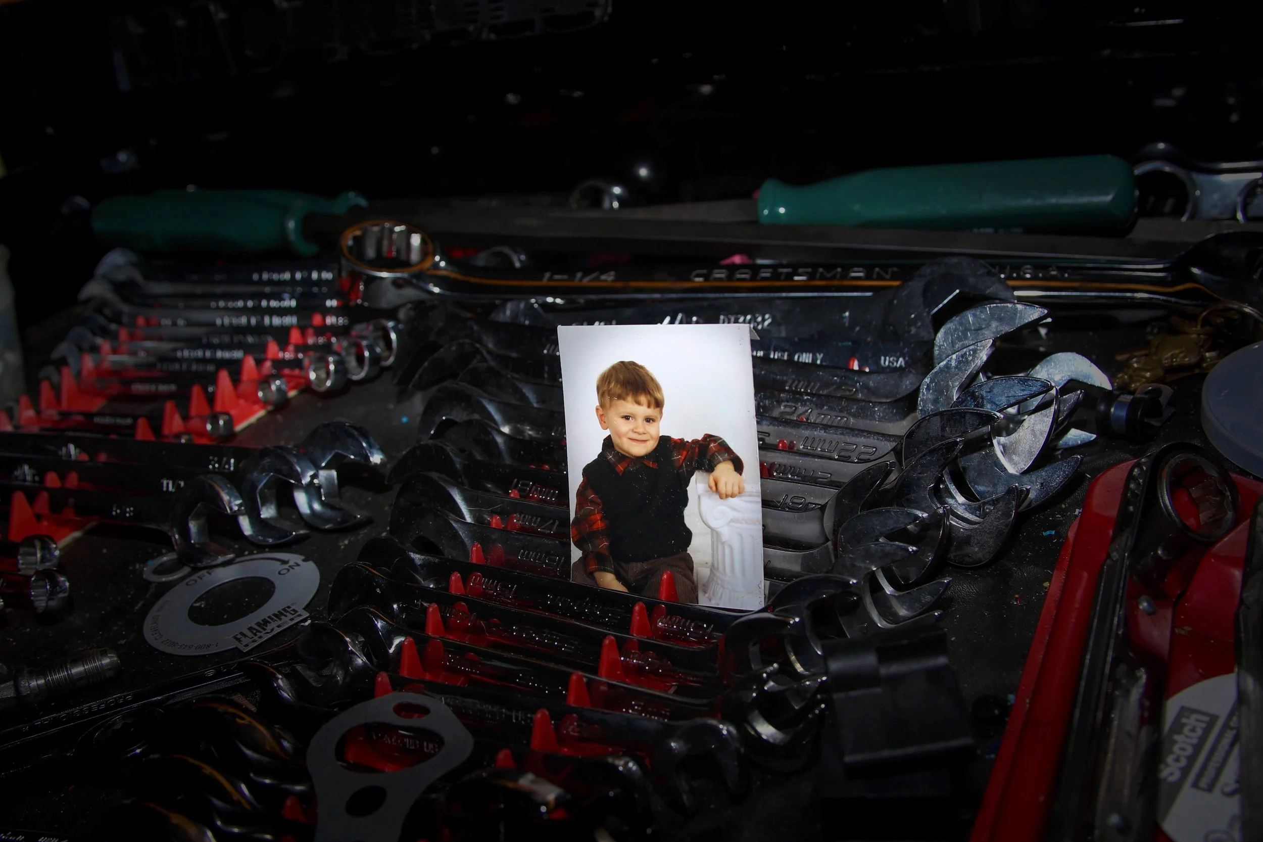 Aaron J. Blizard, "Untitled," 2018. "My dad is a mechanic. He spends a lot of time traveling the world to make sure my family can have the best life. For this project I spent two weeks trying to photograph my father’s work. Given that he was never ho