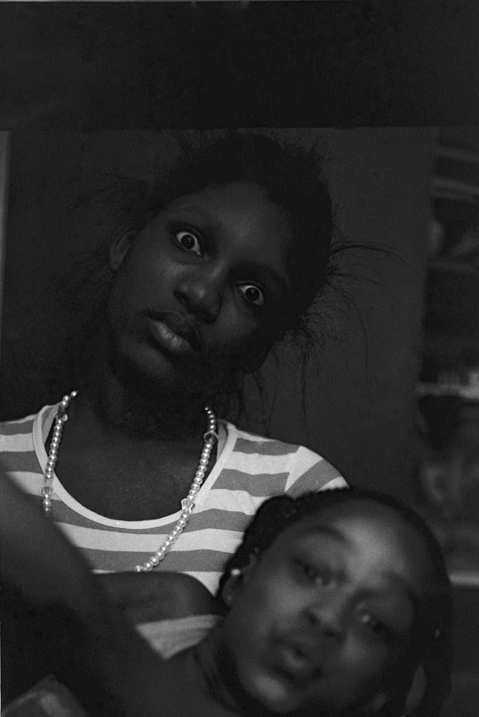 Genesis Harris, "Uncalled For," 2018. "While in the process of taking this picture, Egyptian jumped in front of the camera. This explains why she is out of focus as well as the expression of surprise on the subject’s face."