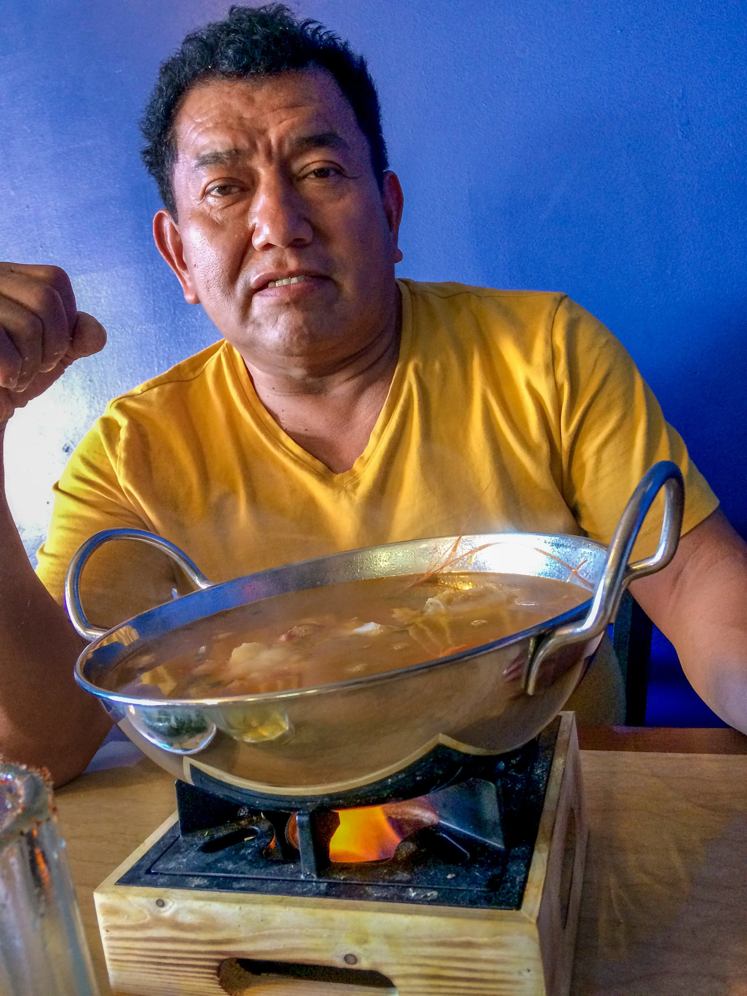 Yaquie Morales, "Family Is Everything," 2017. 
Nothing beats eating good food and relaxing with my tio, not because family is an important thing, rather it's everything.