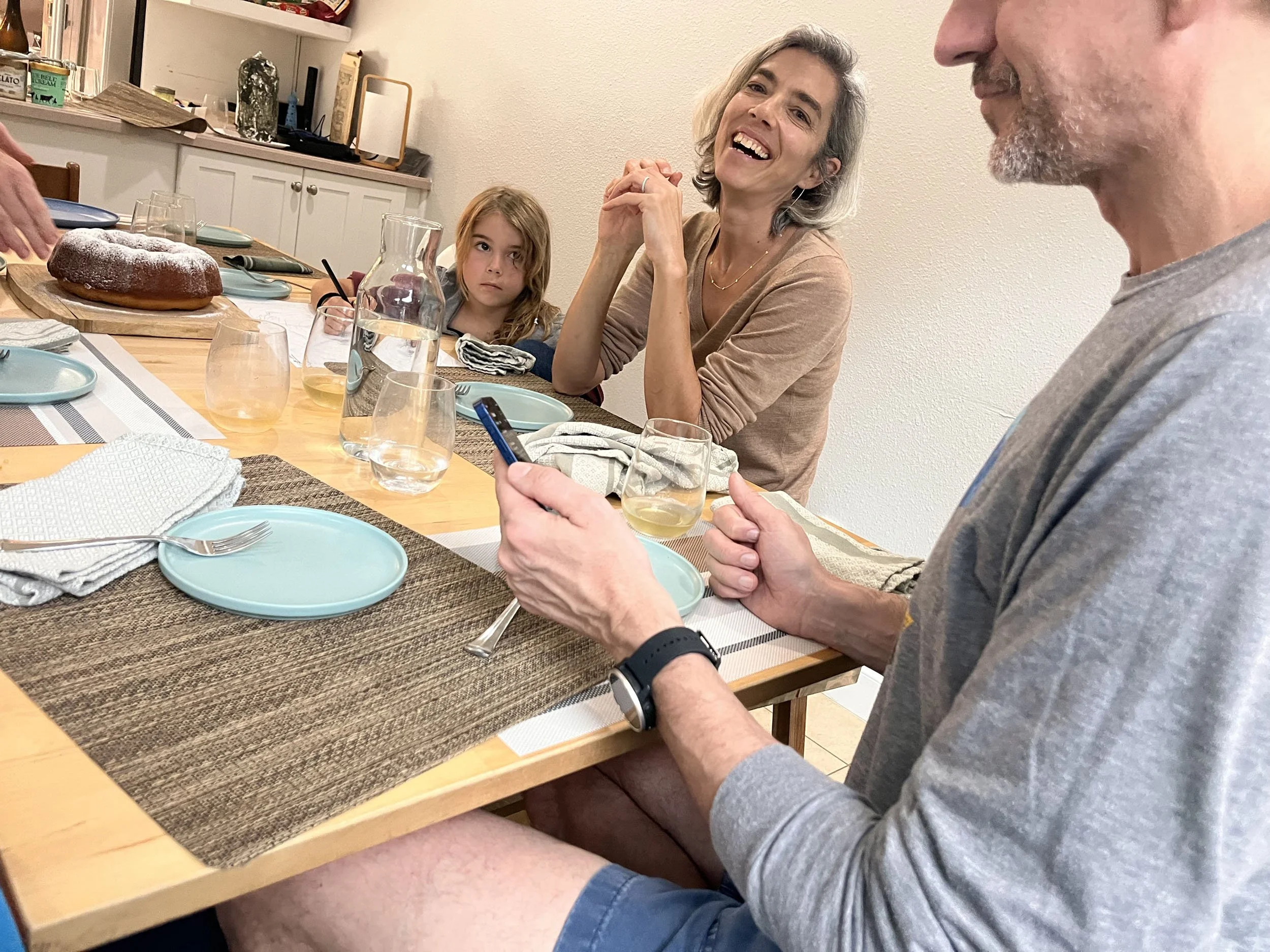 Josephine Fahrenbacher-Martin, "More family time less screen time," 2023. 
While almost everybody works, some jobs make it hard for people to have family time every night. My dad is a hard worker and loves his job, but sometimes, I think he’s at his