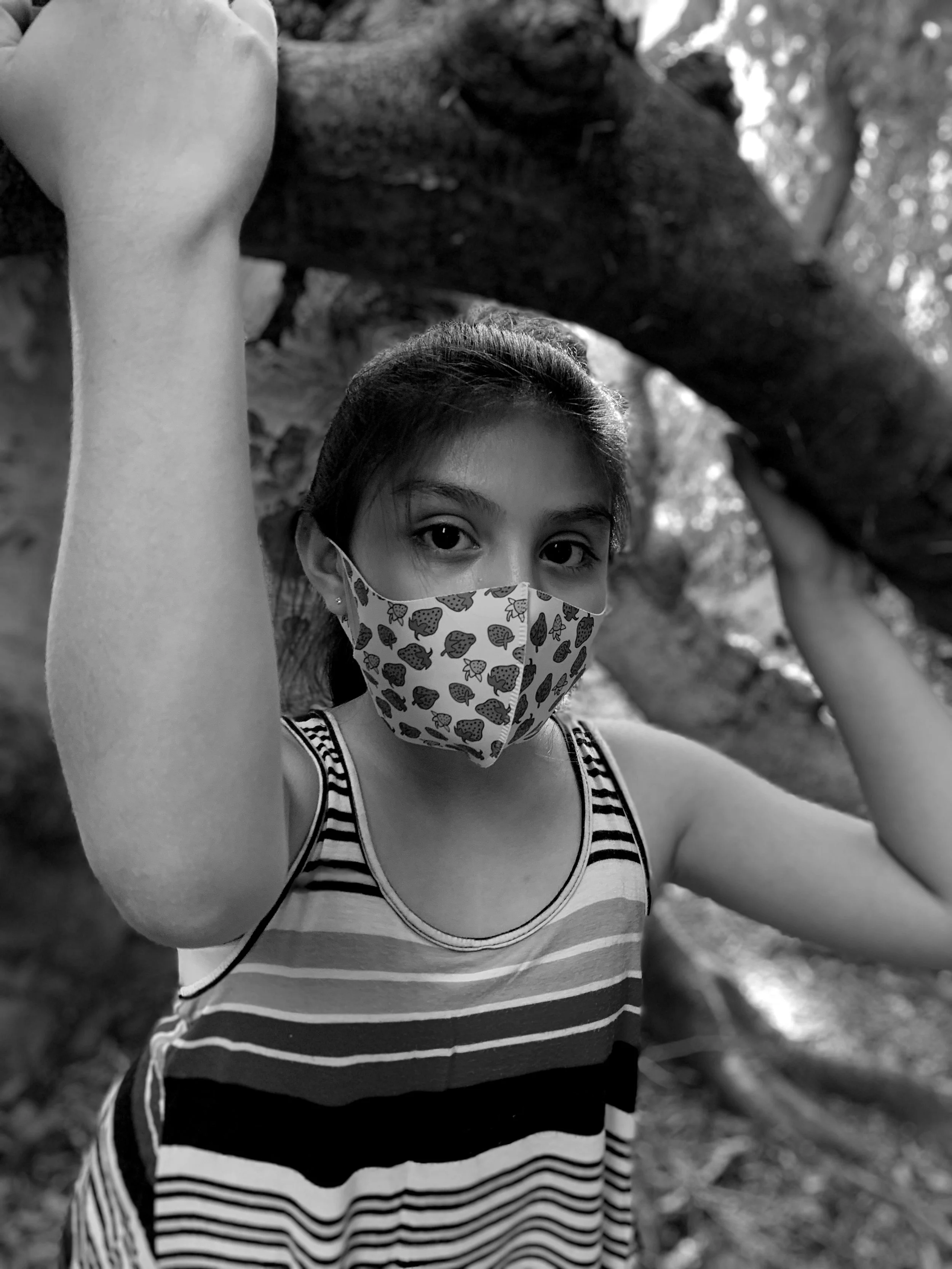 Emily Salazar, "A Trapped Generation," 2020. "This pandemic has caused a worldwide panic, causing people to feel anxiety or, in other words, feel trapped. The younger generations are the ones who have been hit the worst. A person's young years are of