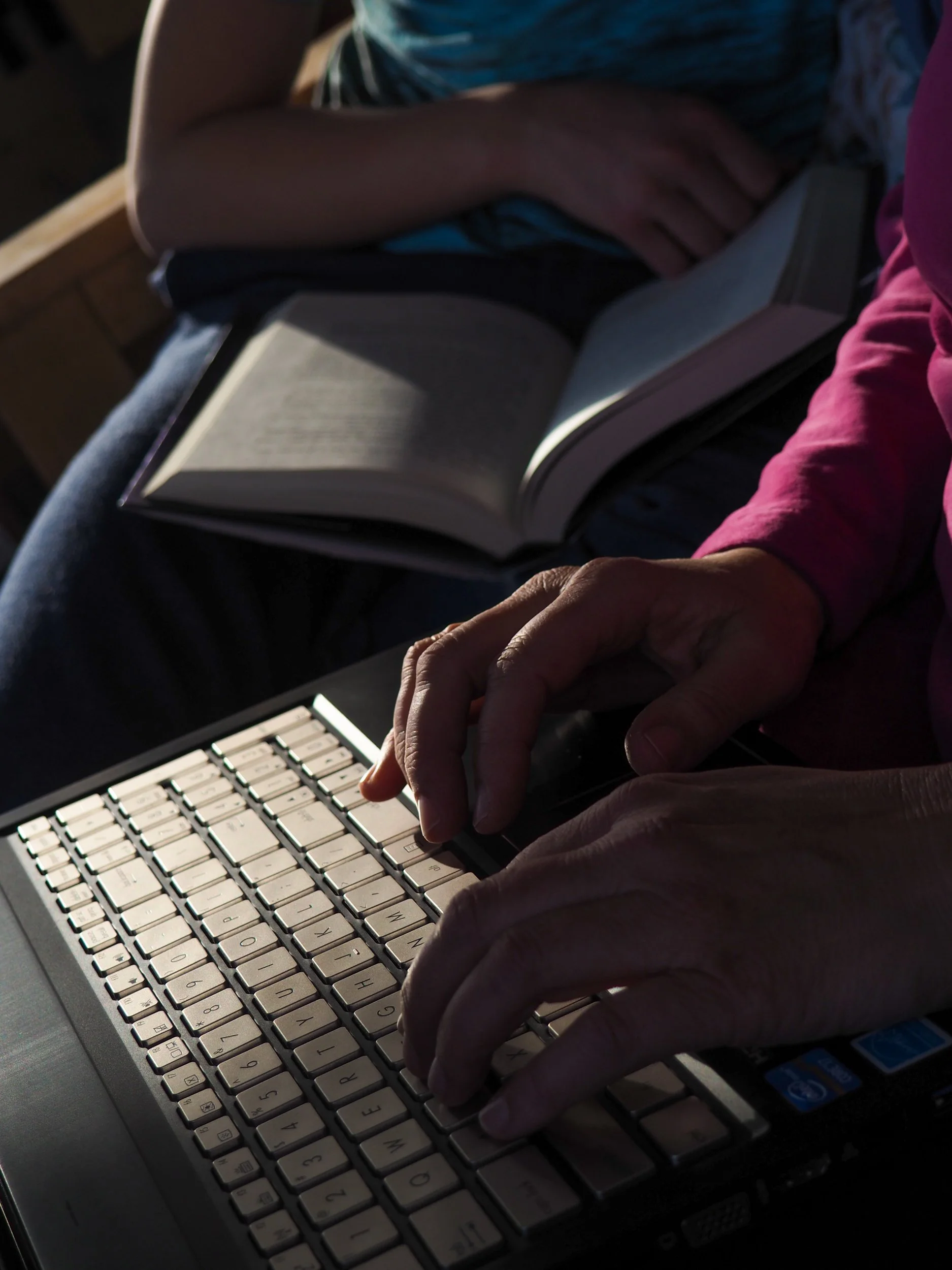 Anthony Chen, "Untitled," 2018. "My mother works while my brother reads. One could not happen without the other, both drive each other. My mother works so he can go to school; she works for our future, she creates our life while we live it."