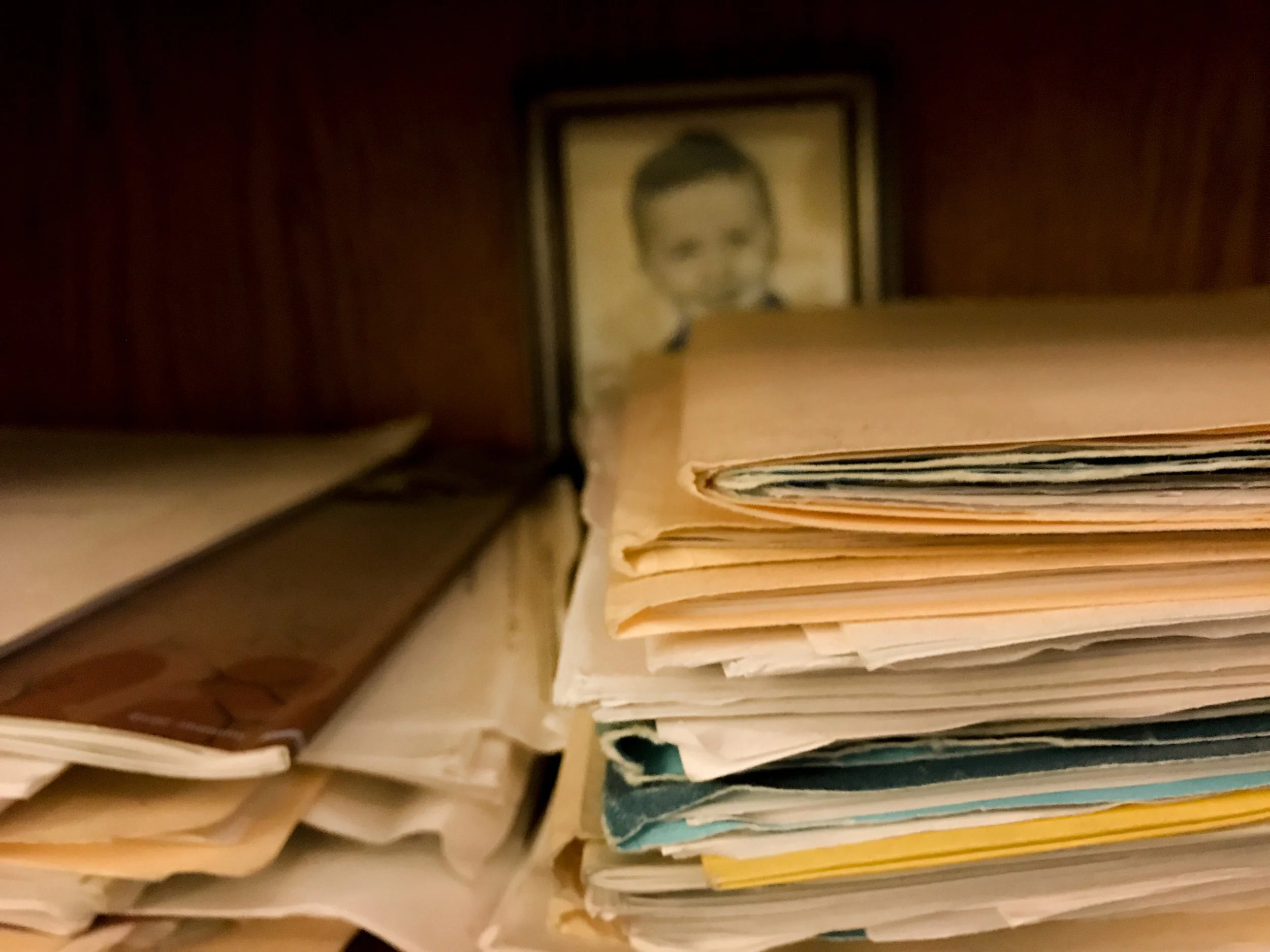 Ben Davis, "Pushed Aside," 2021. Work can so easily get prioritized over family, and it acts almost like a wall between family members.