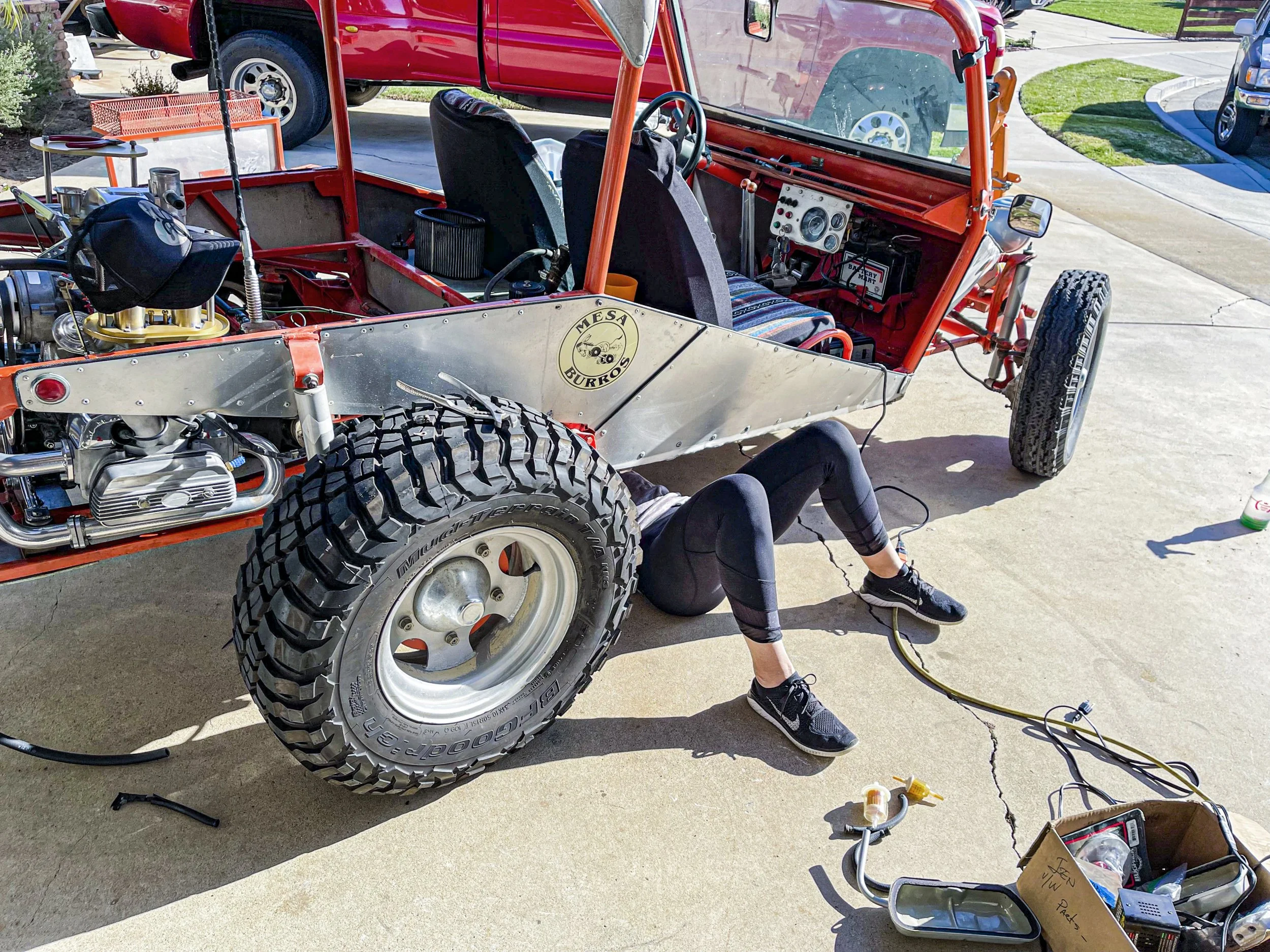 Robert Goodman, "Time---Work---Outcome," 2022.
My mom works on our burro for hours at a time after it not running for two years. It has been in the family since it was hand built by a friend. (1/100 made)