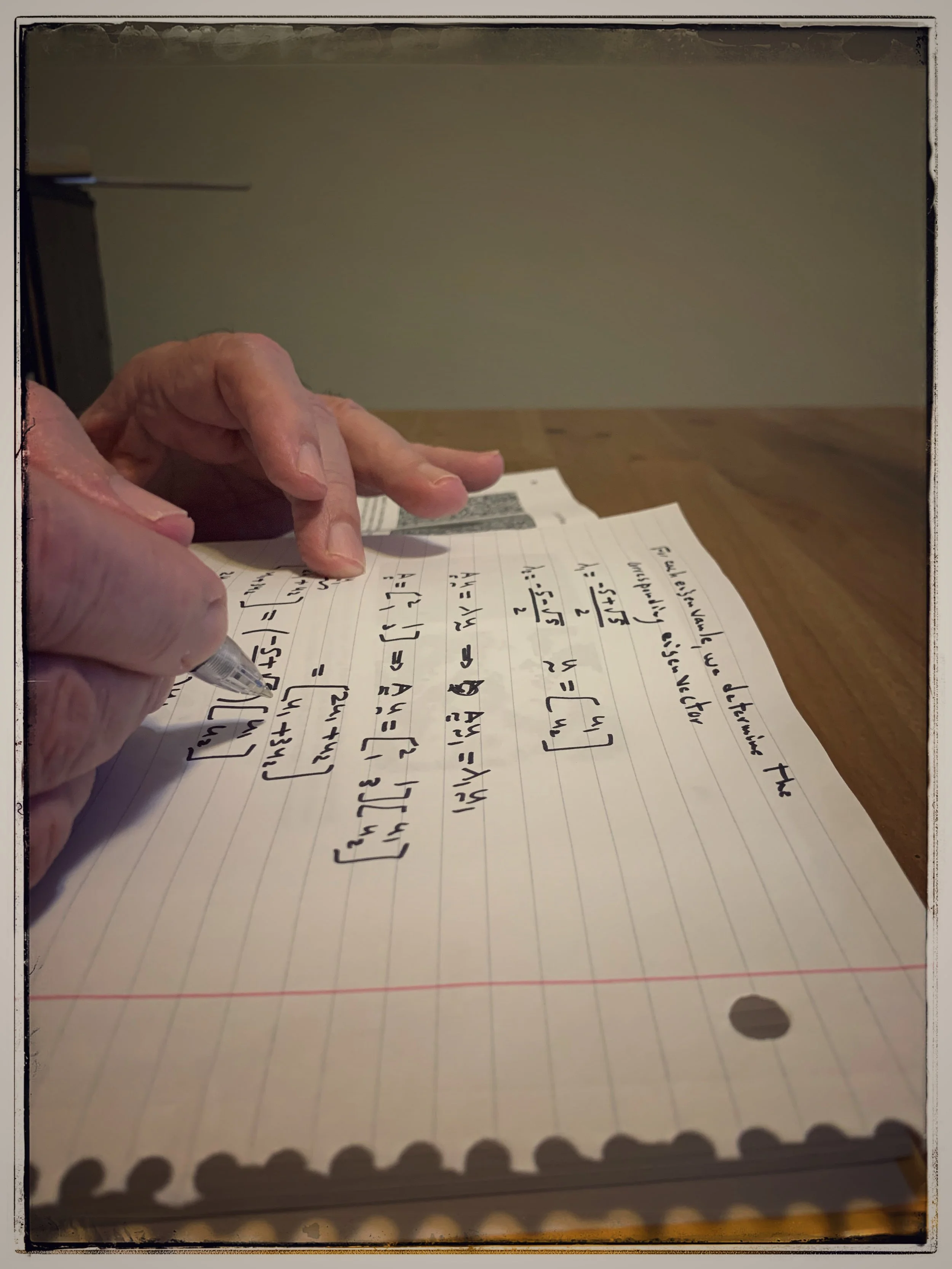 Niloofar Sahimi, "Articulations," 2021. As a part of his classes as a professor, my dad writes a substantial amount of homework and notes every day very eloquently. He is very fulfilled to hear the students' satisfaction with what he does so frequent