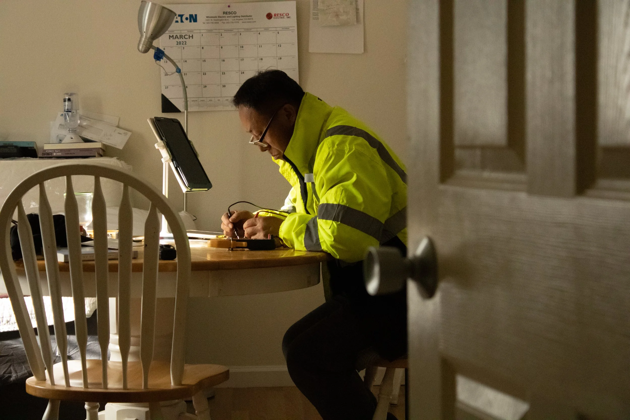 Nehemiah Nam, "Electrician," 2022.