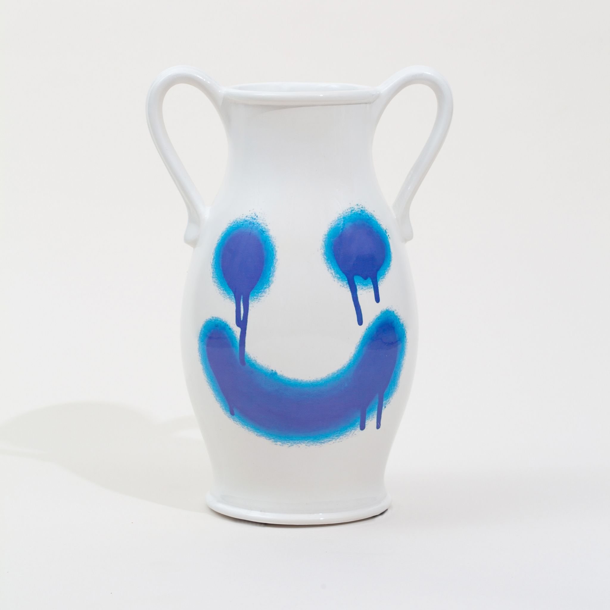 Smiley Vase Blue