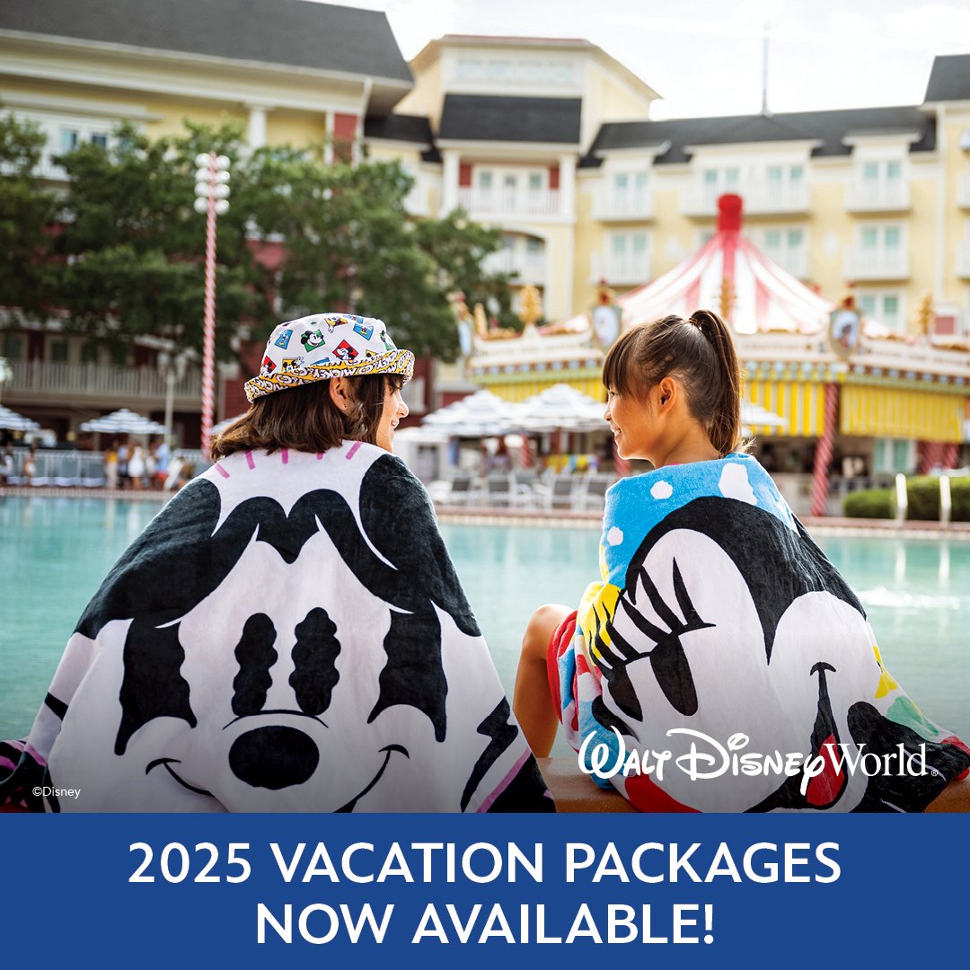 2025 Walt Disney World Resort Vacation Packages are now available for arrivals through October 31, 2025! We'd love to help with your vacation planning needs! www.dicksonhospitality.com