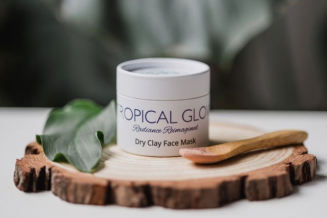 Tropical Glow face mask large size
