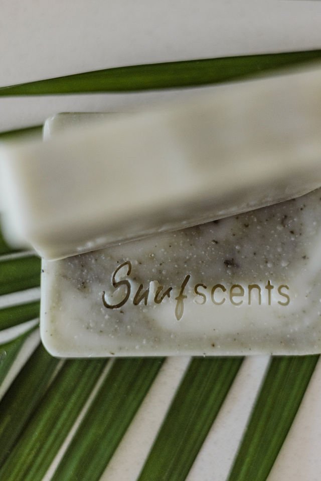 Mojito soap side close up