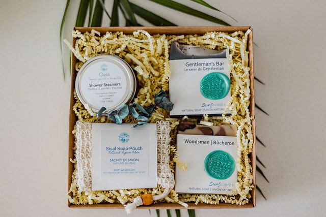 Calm essentials gift set close up