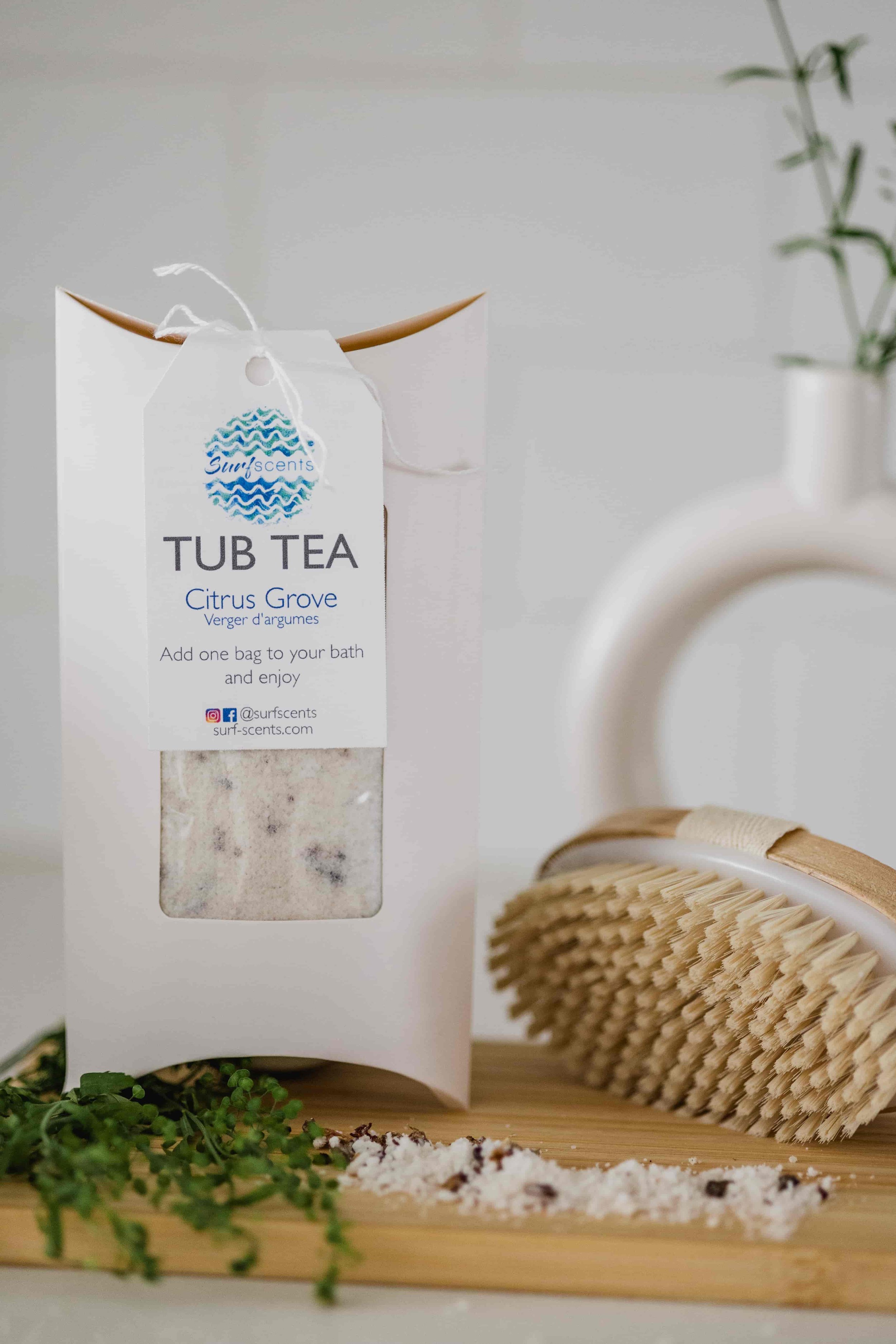 Citrus Grove tub tea sachet