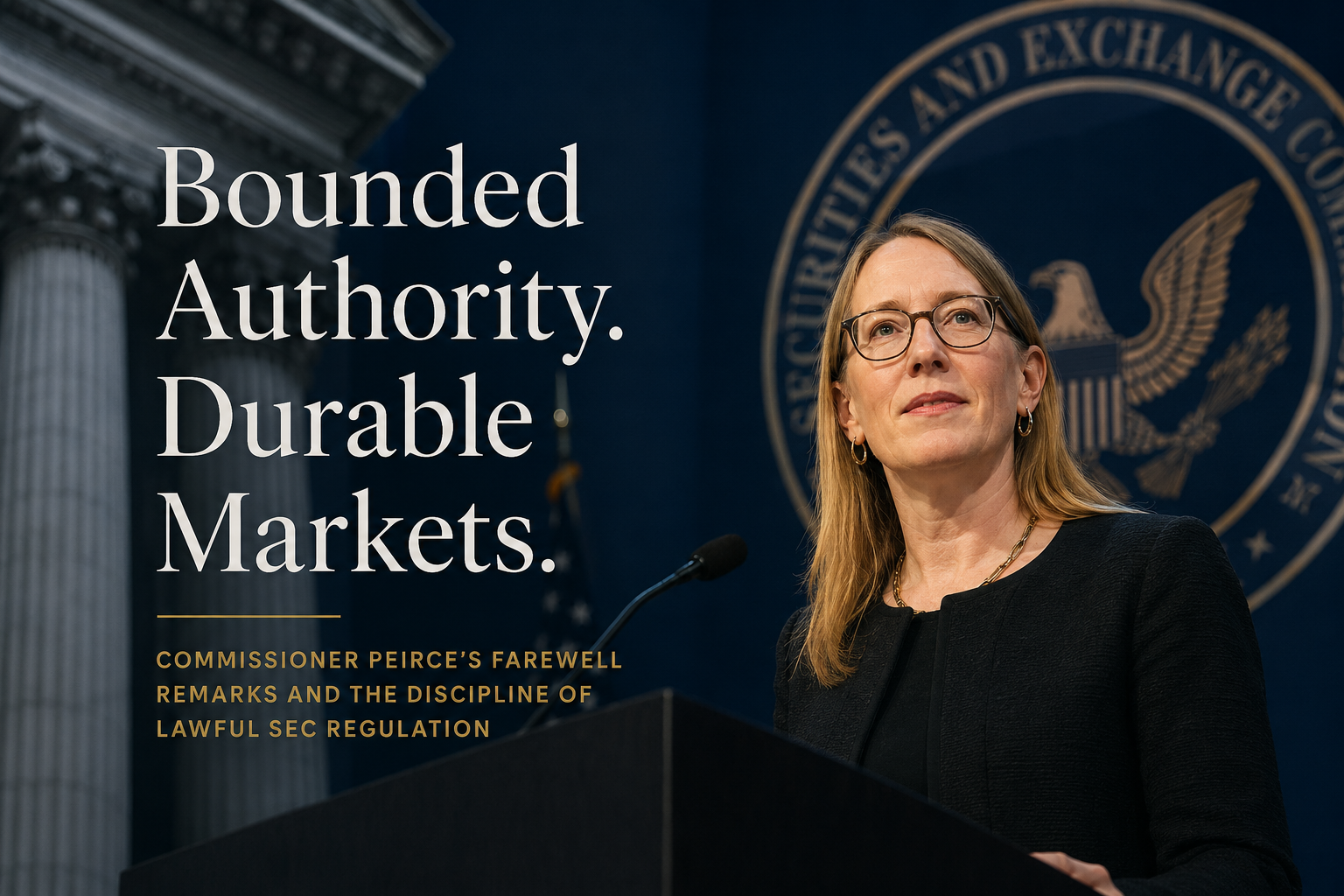 Commissioner Peirce’s Farewell Remarks Underscore a Central Constraint on SEC Authority