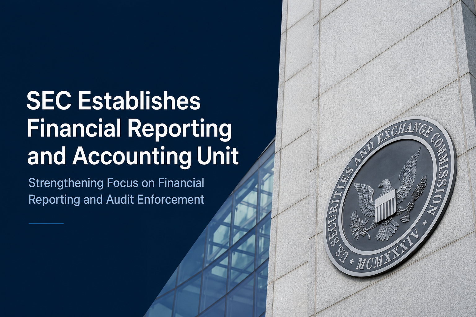 SEC Launches Specialized Financial Reporting and Accounting Unit, Reinforcing Focus on Financial Statement and Audit Enforcement