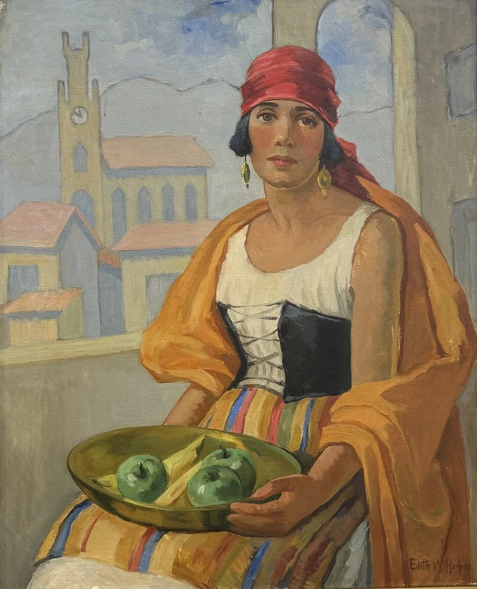 Edith Walters Harper (1873-1961) Woman with a Bowl of Apples and Bananas, 1920