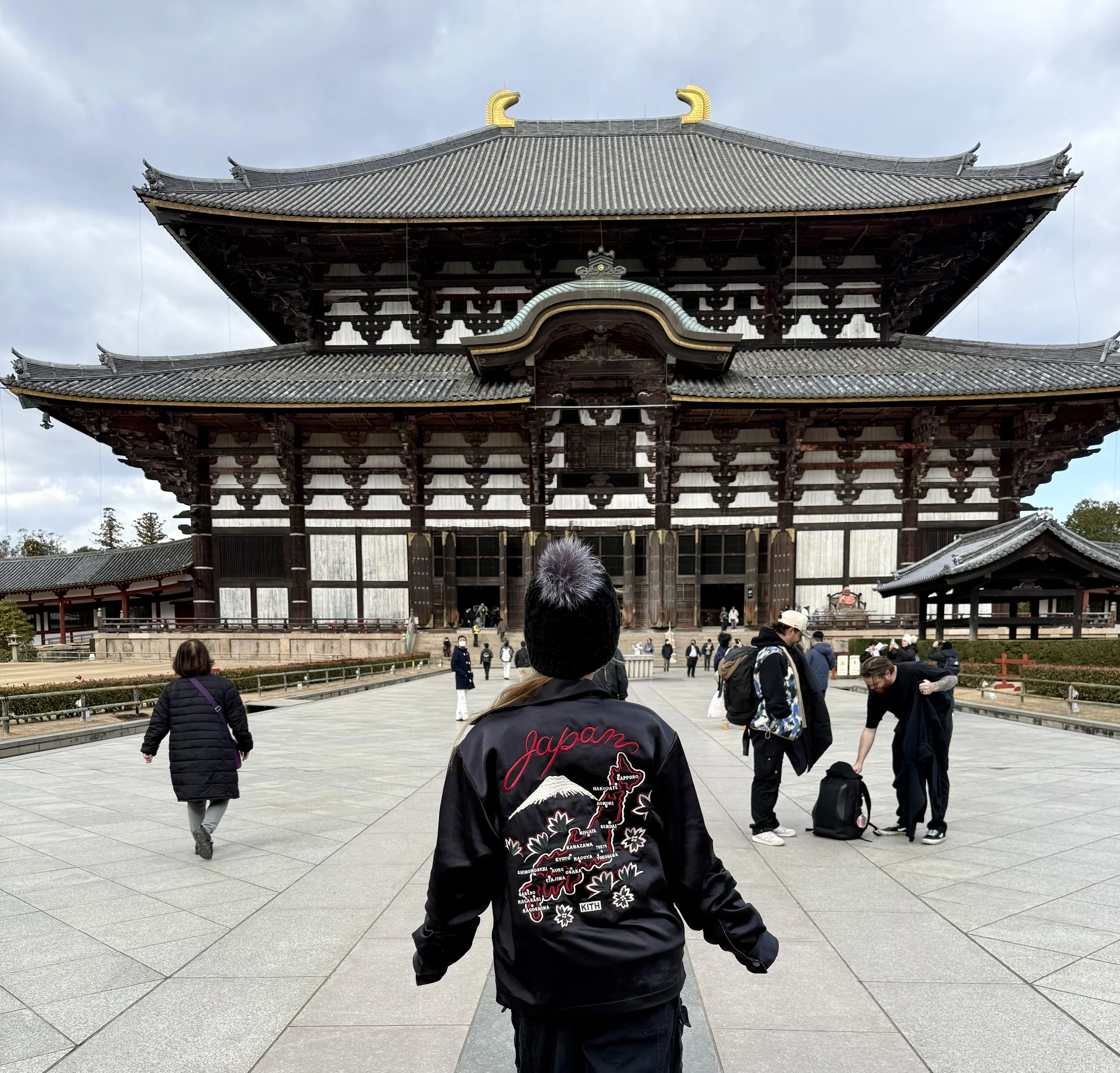 Japan Jacket Outside Todaiji Temple Nara Japan