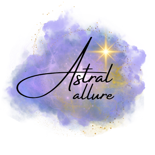 Astral Allure Logo Purple and Gold