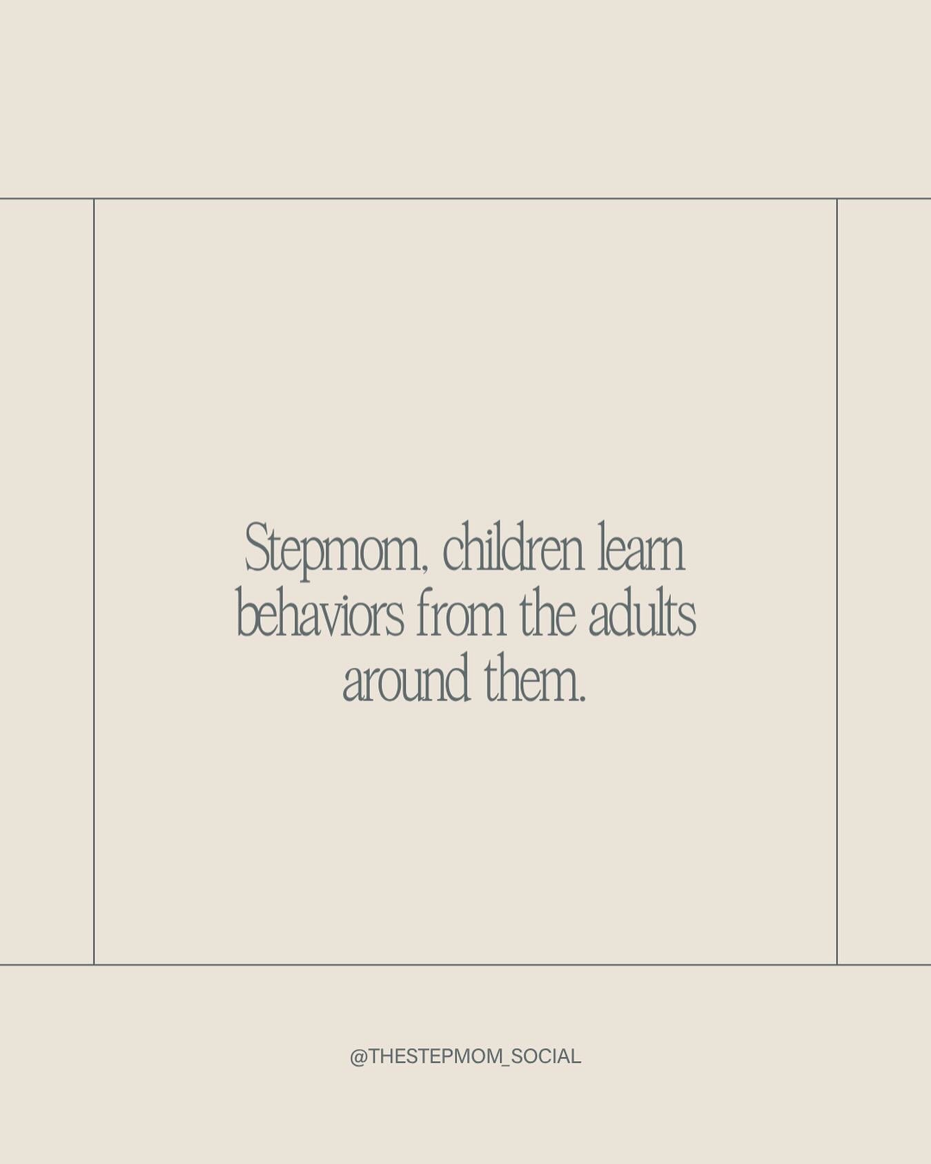 They are even learning from you, Stepmom 🪴

Although it might feel that you don&rsquo;t have a say in how your Stepkids behave, children&rsquo;s minds are like sponges 🧽 absorbing what&rsquo;s being modeled and demonstrated from the adults around t