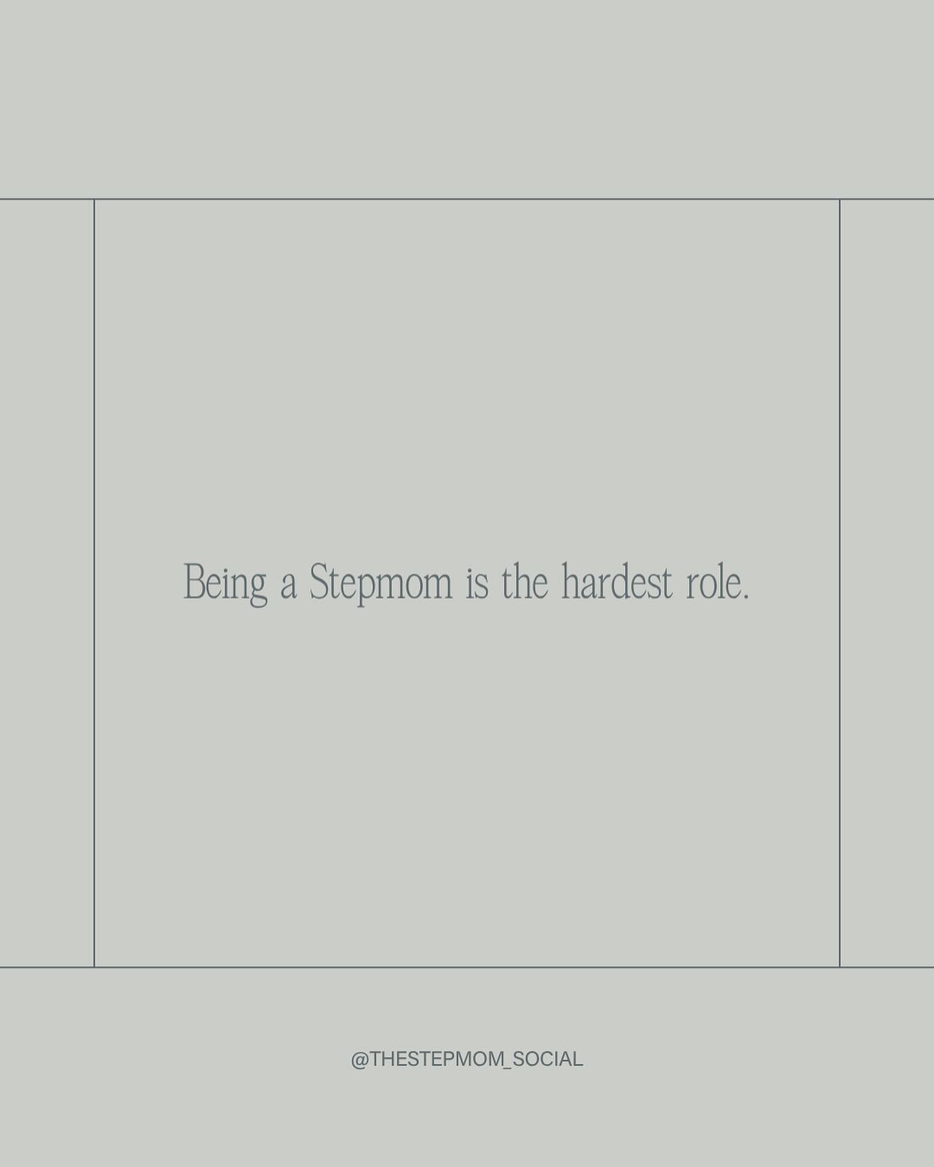 Being a Stepmom is the hardest role to have in a Stepfamily dynamic. 

It&rsquo;s next to impossible.

&rarr; It is expected for you to be  loving and nurturing towards your Stepkids but constantly reminded that they aren&rsquo;t yours, by society an