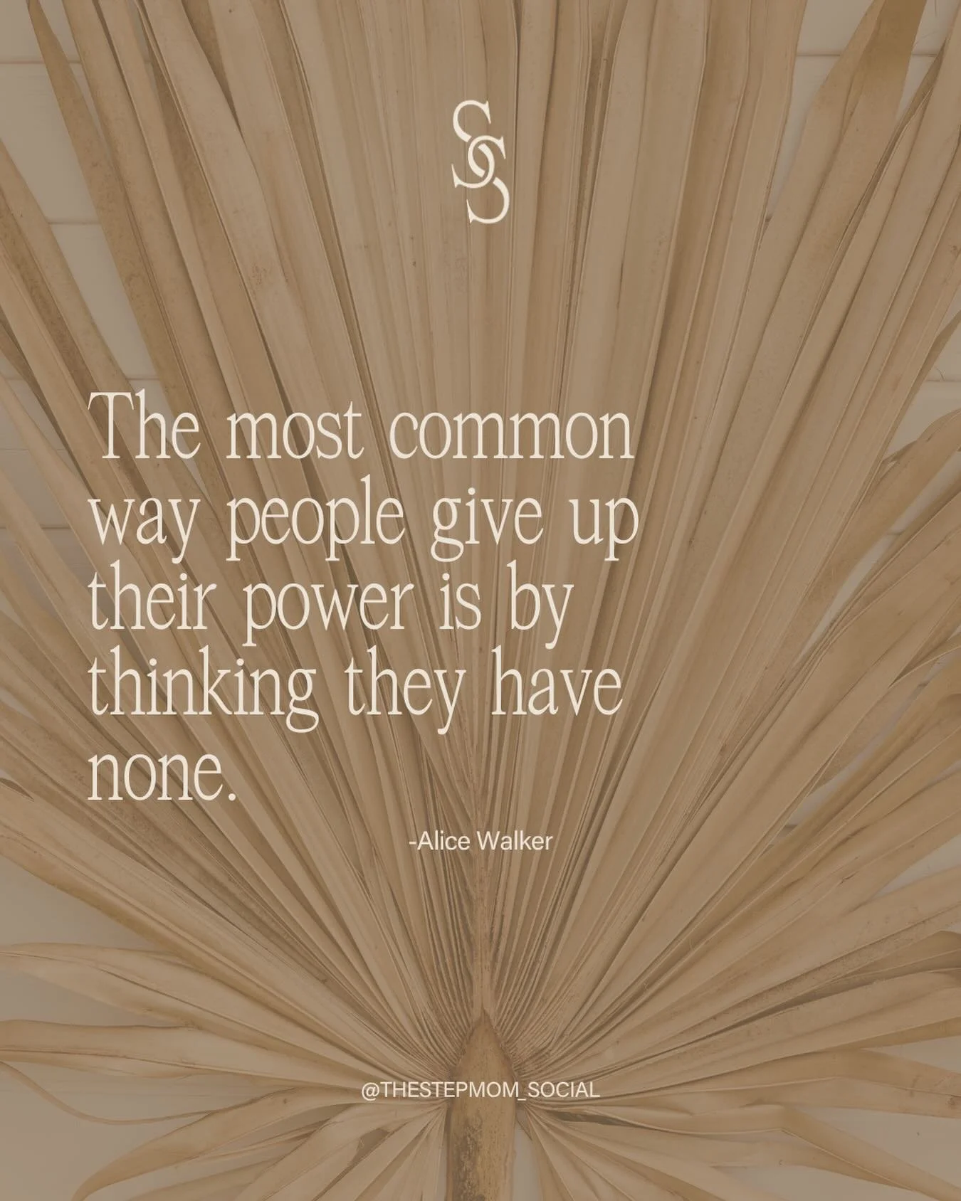 I&rsquo;ve seen this quote pop up in my doctors office waiting room for years now. It always stands out to me as a profound quote as a Stepmom, especially for Stepmoms that feel out of control or powerless. 

Even when there are things that aren&rsqu