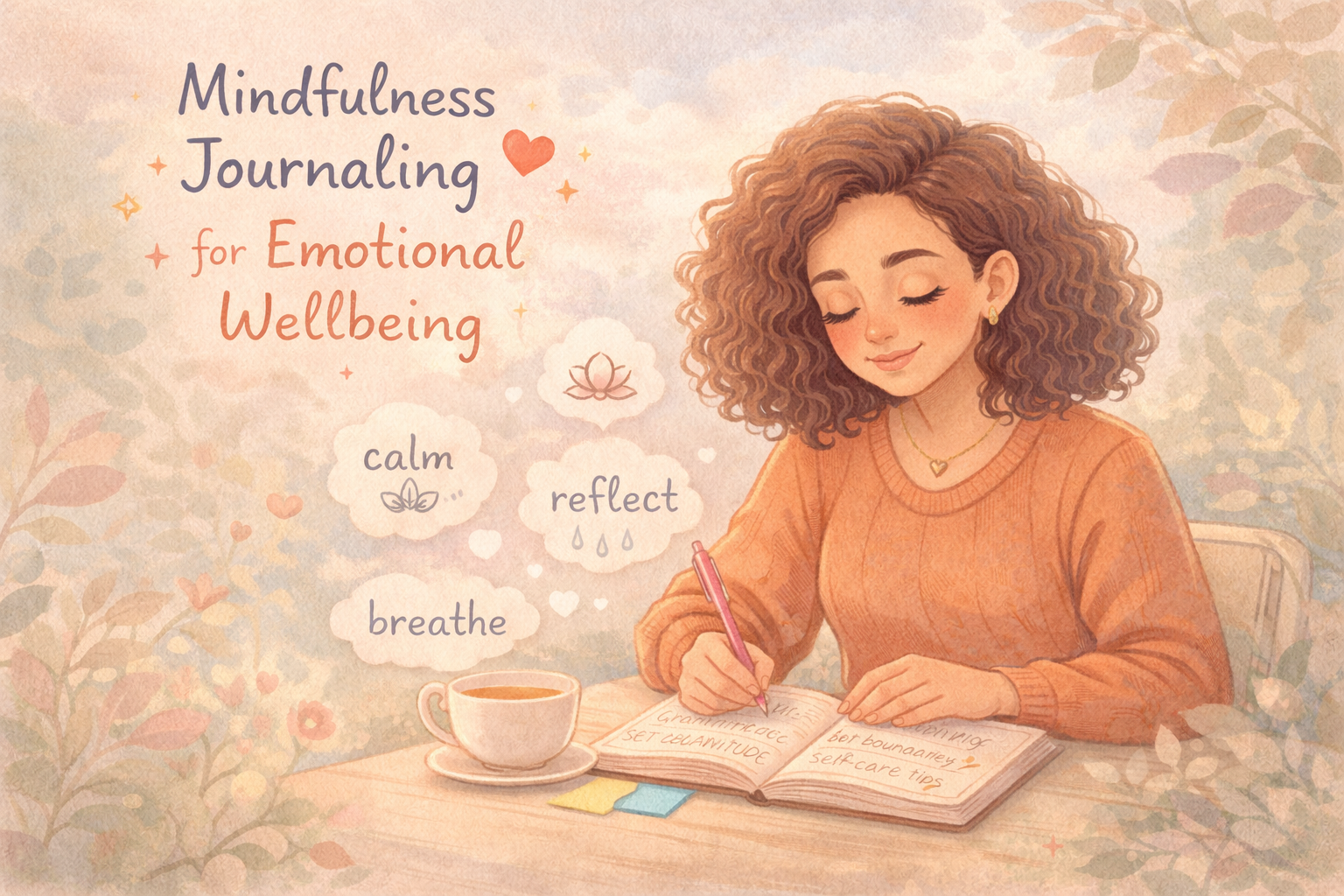 mindfulness journaling practice for emotional wellbeing