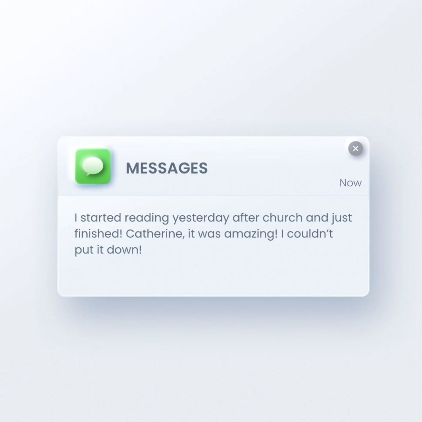 Real text message I received yesterday from one of my ARC readers.  This makes me so happy!

#historicalromance 
#historicalfiction
#debutnovel