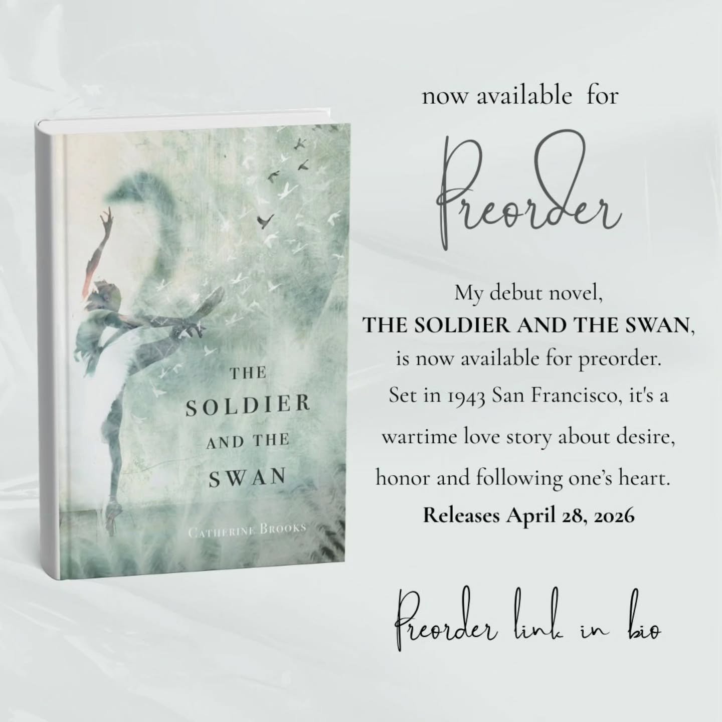 It's so surreal to finally share this story after living with these characters for so long. 

#historicalfiction 
#historicalromance 
#ww2romance 
#bookstagram
#debutnovel