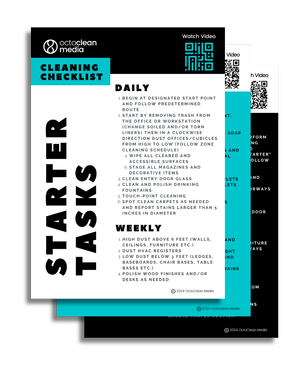 Cleaning Training Cards — OctoClean Media