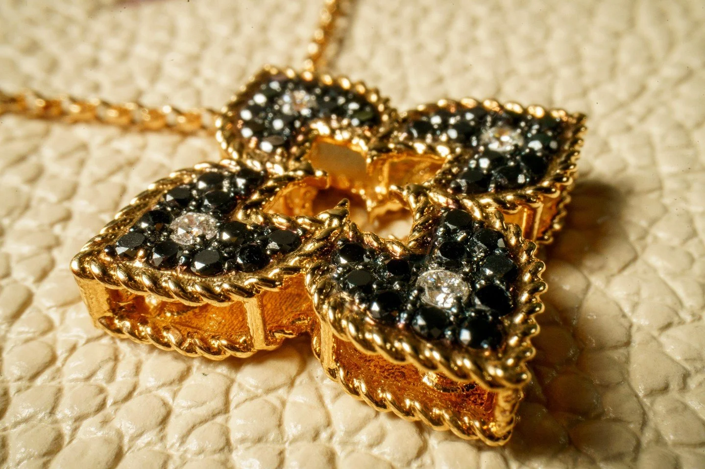 Gold may catch the eye, but black diamonds hold it captive.