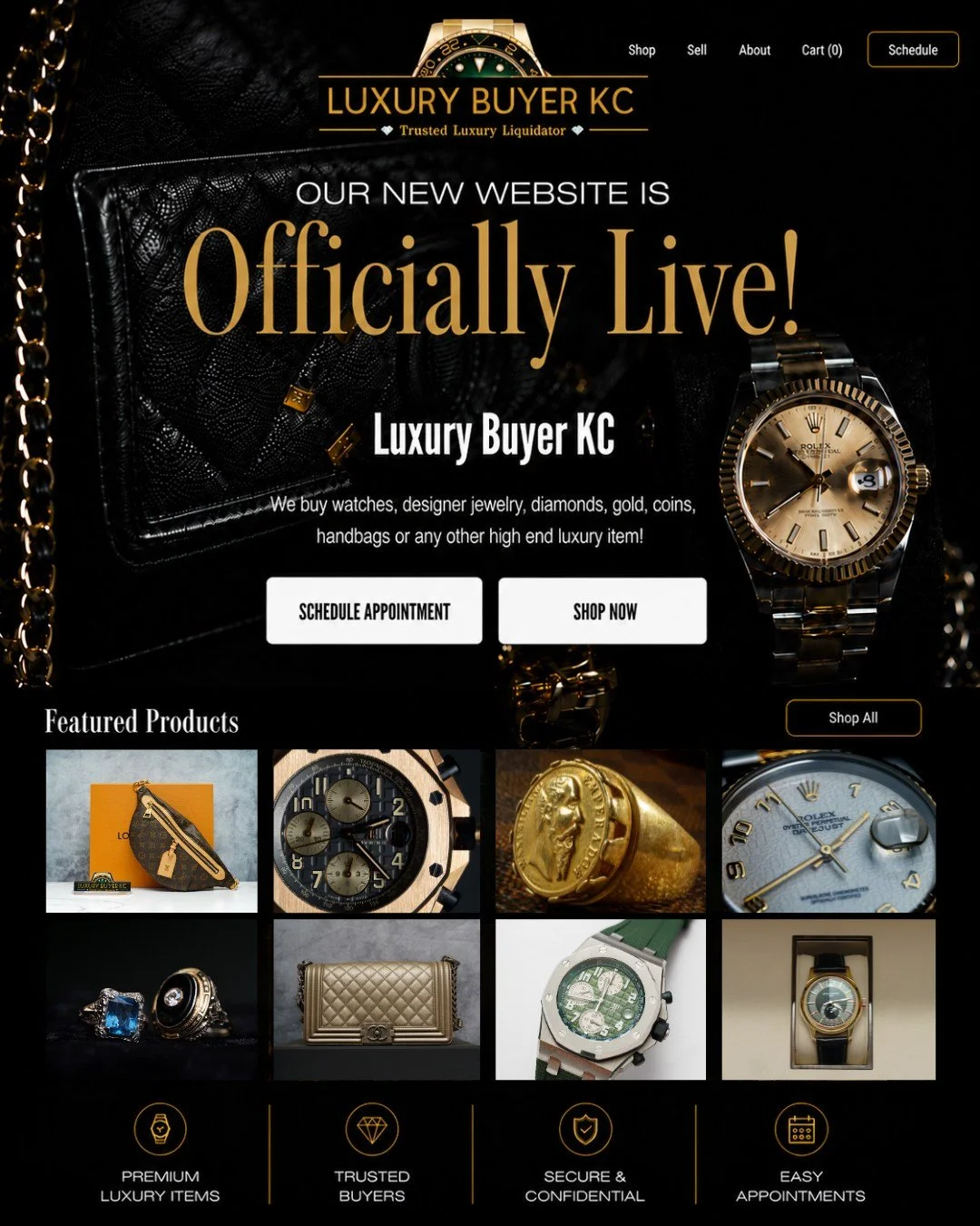 The wait is over. ⏱️💼

The Luxury Buyer KC website is officially live! You can now seamlessly shop our exclusive inventory, set up private consultations, and so much more. 

Hit the link in our bio to experience the new site!