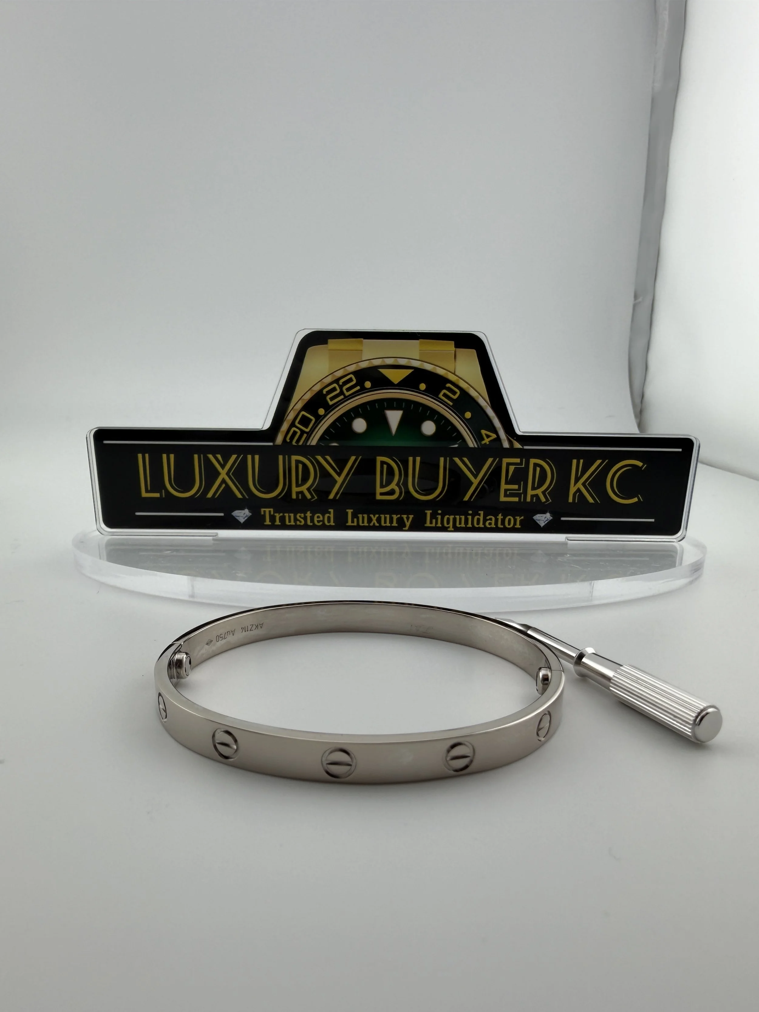 Cartier 18k White Gold LOVE Bracelet