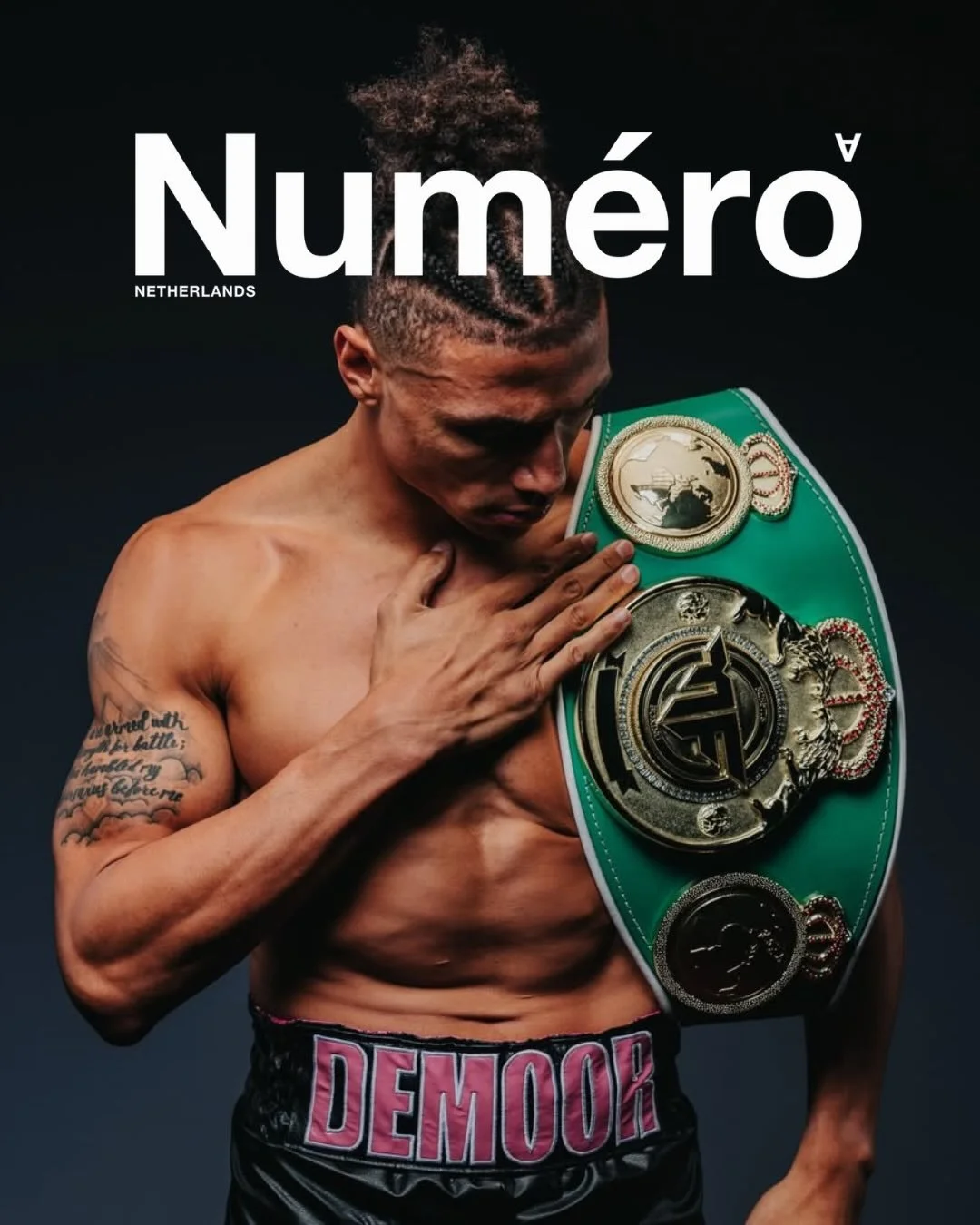 Featured in Num&eacute;ro Netherlands, Chase DeMoor opens up about his transition from football to high-stakes solo competition, while Muscle &amp; Fitness goes inside the discipline, training, and mindset behind his rise in crossover boxing.🥊

@cha