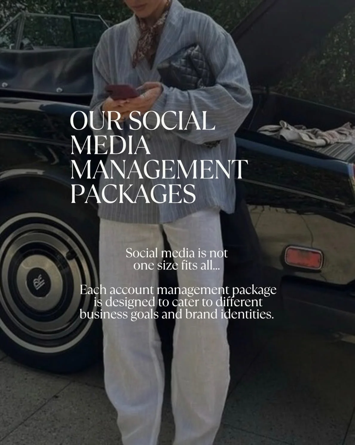 Thinking your socials are in need of a refresh? Are you too busy to manage your accounts properly in order to grow? Or maybe you&rsquo;re finally ready to take your brand to the next level?

Our team has the tools you need, the time you don&rsquo;t, 