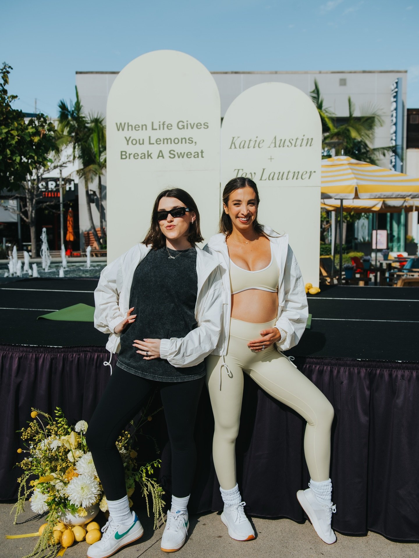 @katieaustin brought the wellness community together for a morning of movement and meaningful conversation.

In partnership with Tay Lautner and The Lemons Foundation, Katie hosted a spring wellness event in Los Angeles, leading over 100 attendees th