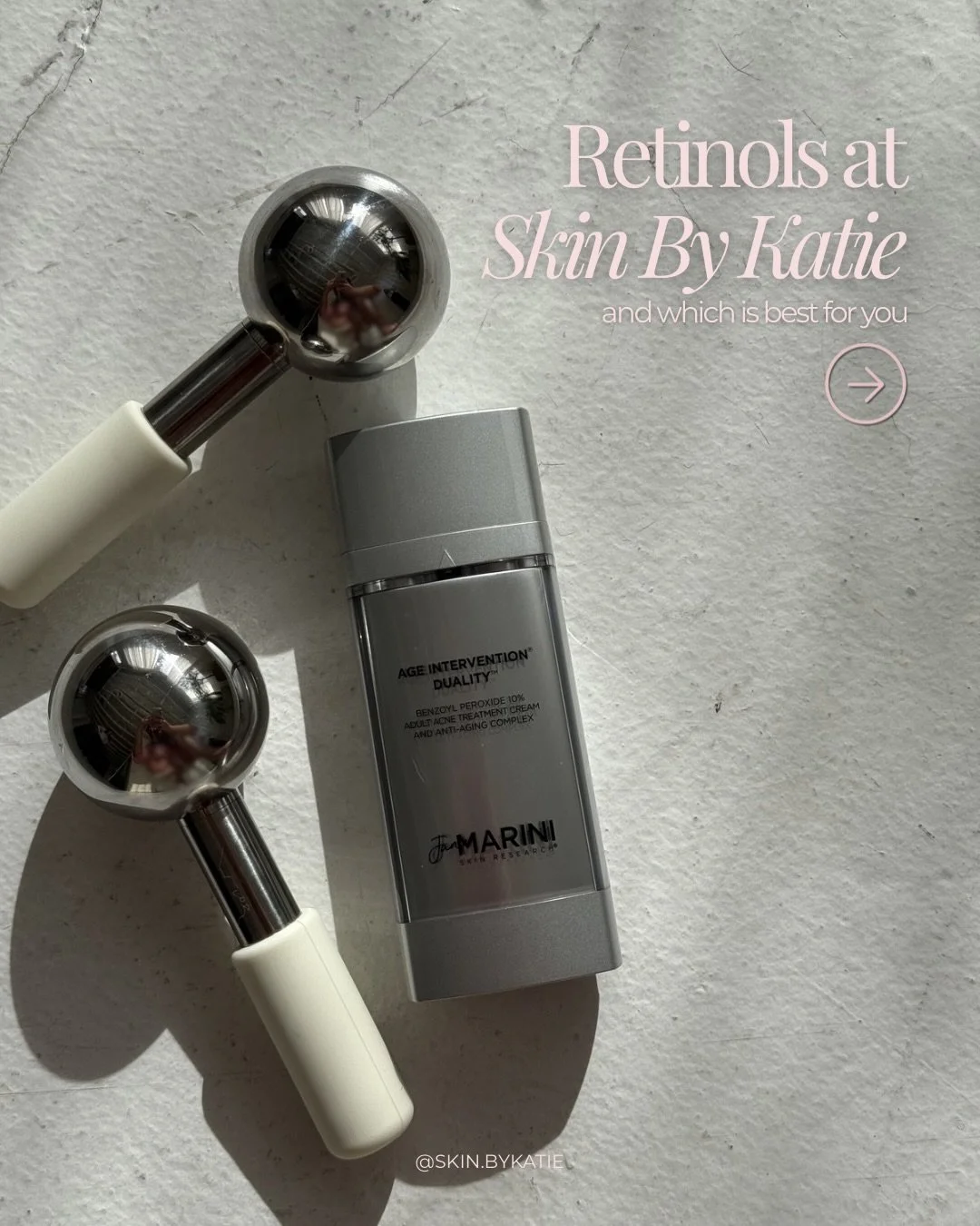 Retinol is a holy grail my routine! Everyone can benefit- so here&rsquo;s my top three favorites!✨

Available to shop in person or at the link in my bio😚

#azesthetician #skinbykatie #skincareessentials
