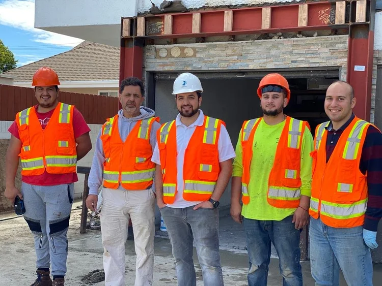 The HZS Engineering and Construction team at a project site