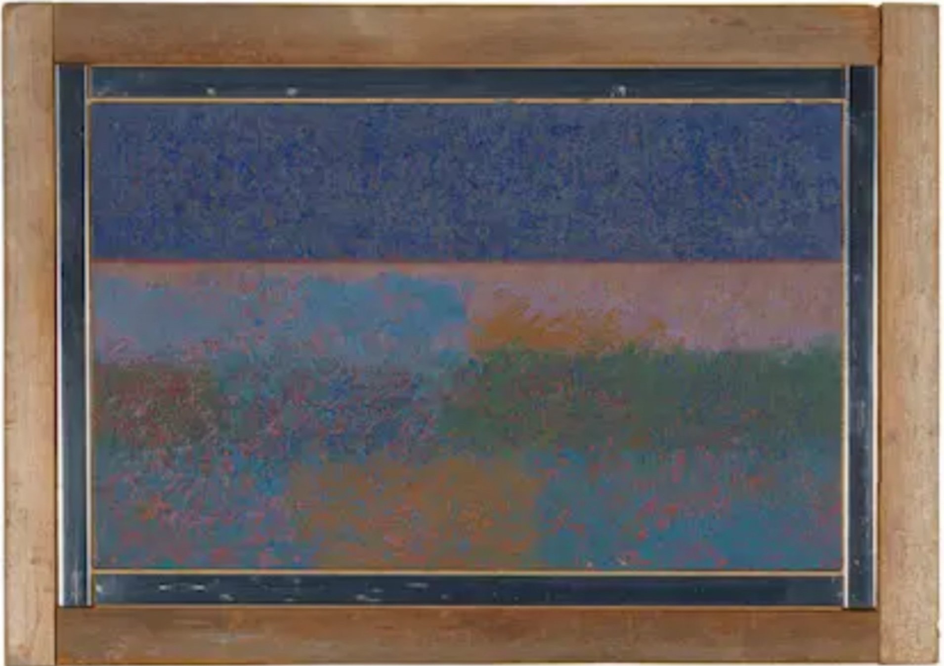 GEORGE MORRISON | Hard Distance - the Way of the Green, Red Rock Variation Lake Superior Landscape, 1995