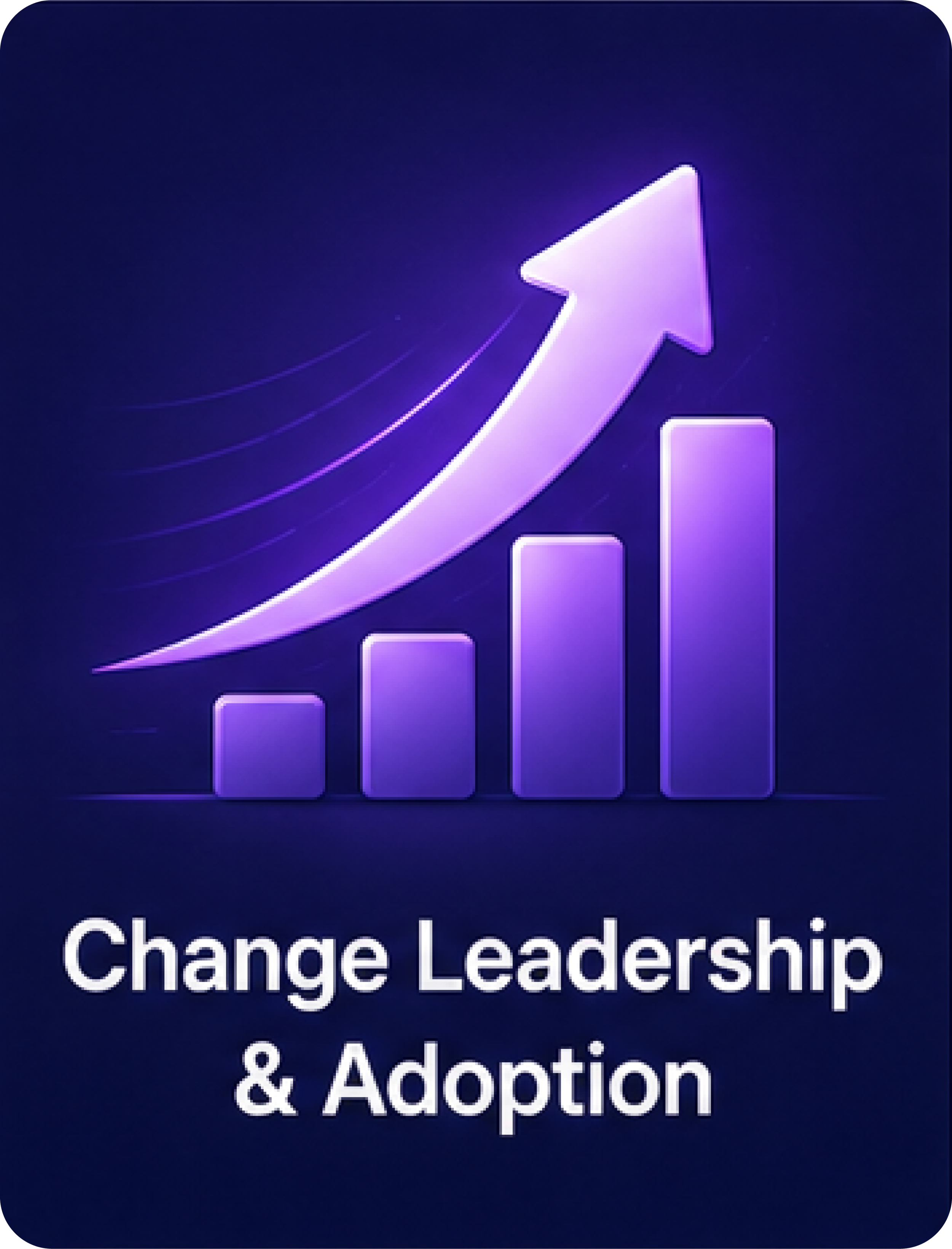 Lead successful organizational change with executive sponsorship, communication strategies, and adoption frameworks that build confidence and accelerate business outcomes.