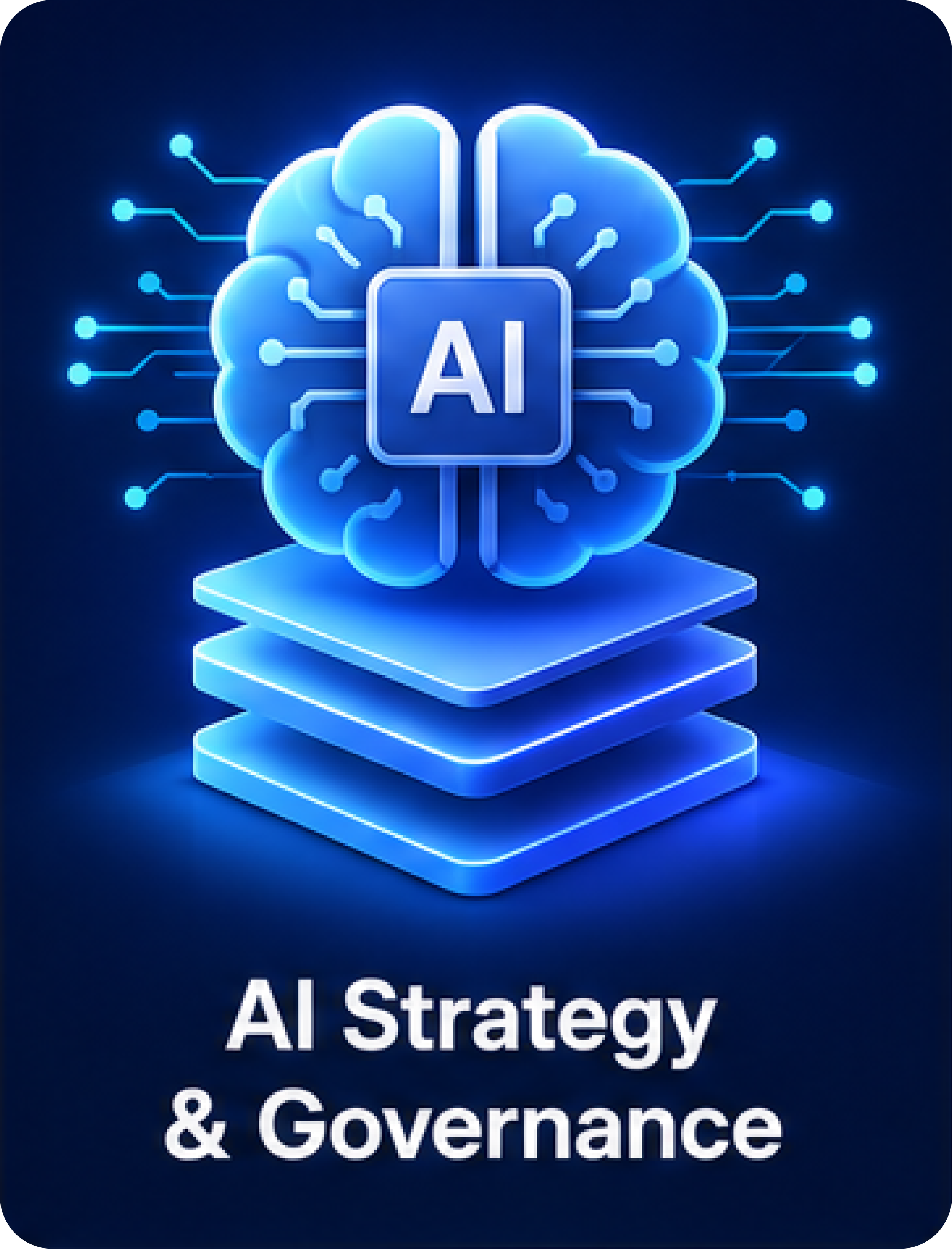 Develop a practical AI strategy supported by governance frameworks, responsible AI principles, and an operating model designed for sustainable adoption.