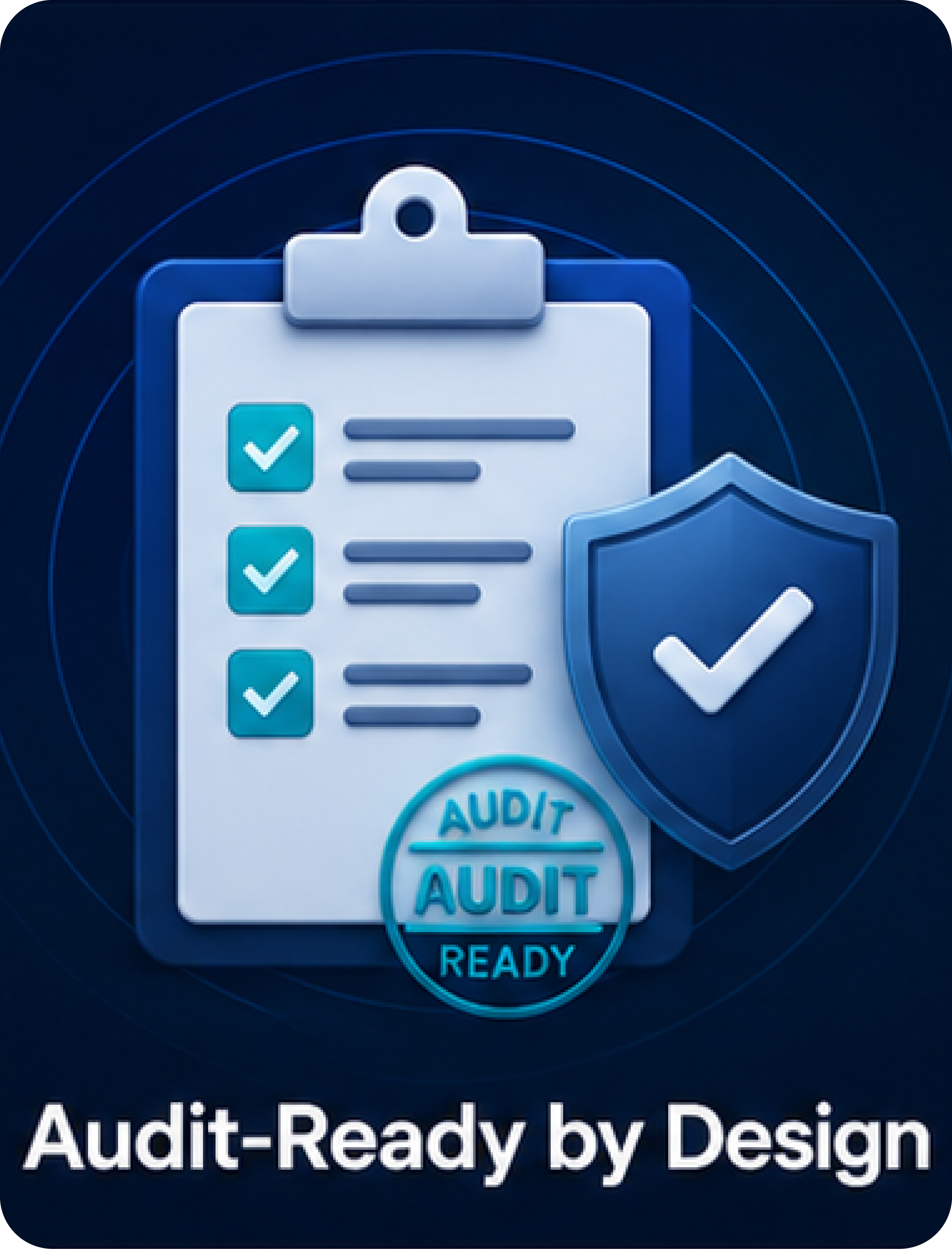 Create a control environment that supports transparency, traceability, and continuous compliance—keeping every control, approval, and decision audit-ready.