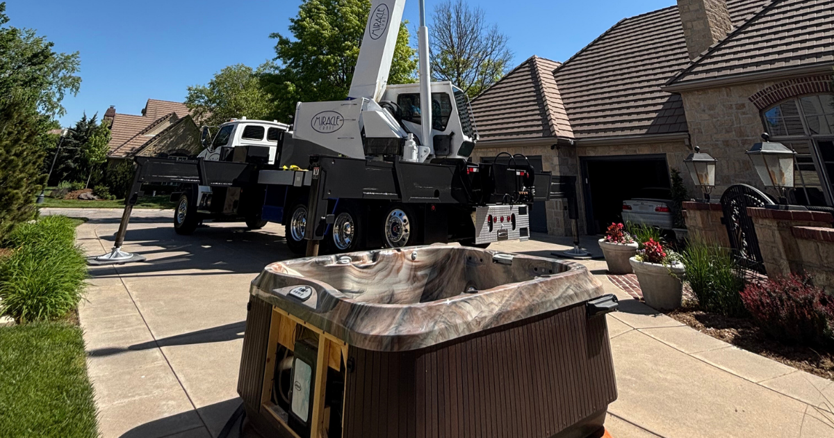 Hot Tub Lifting in Wichita: 3 Things to Do Before Your Crane Lift