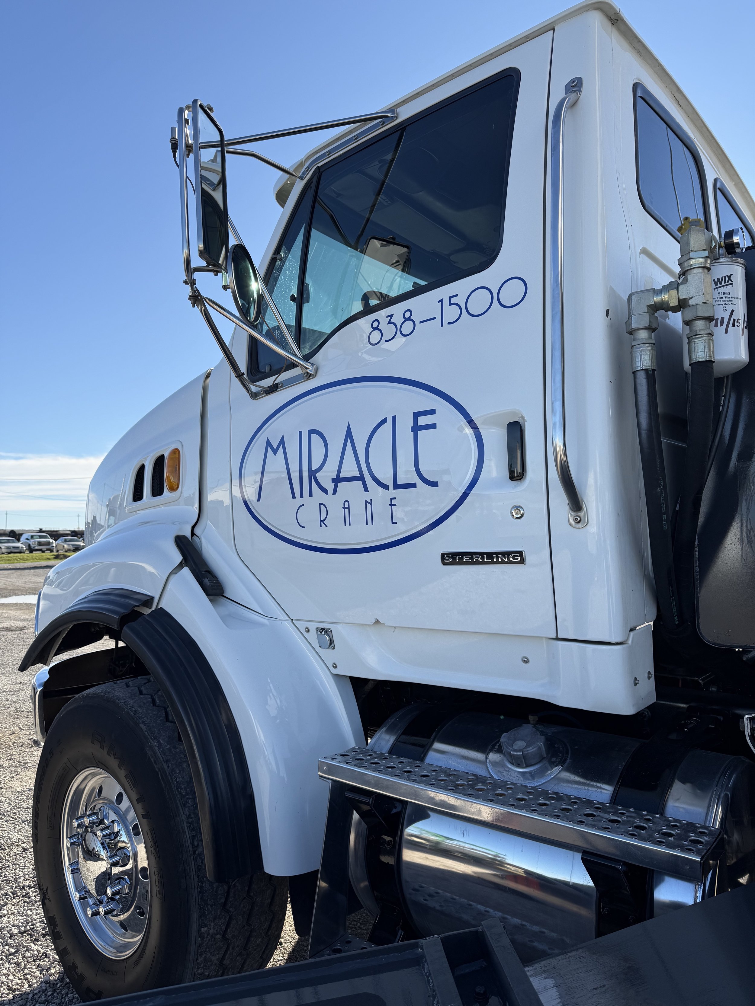 Front cab of Miracle Crane's mobile crane.
