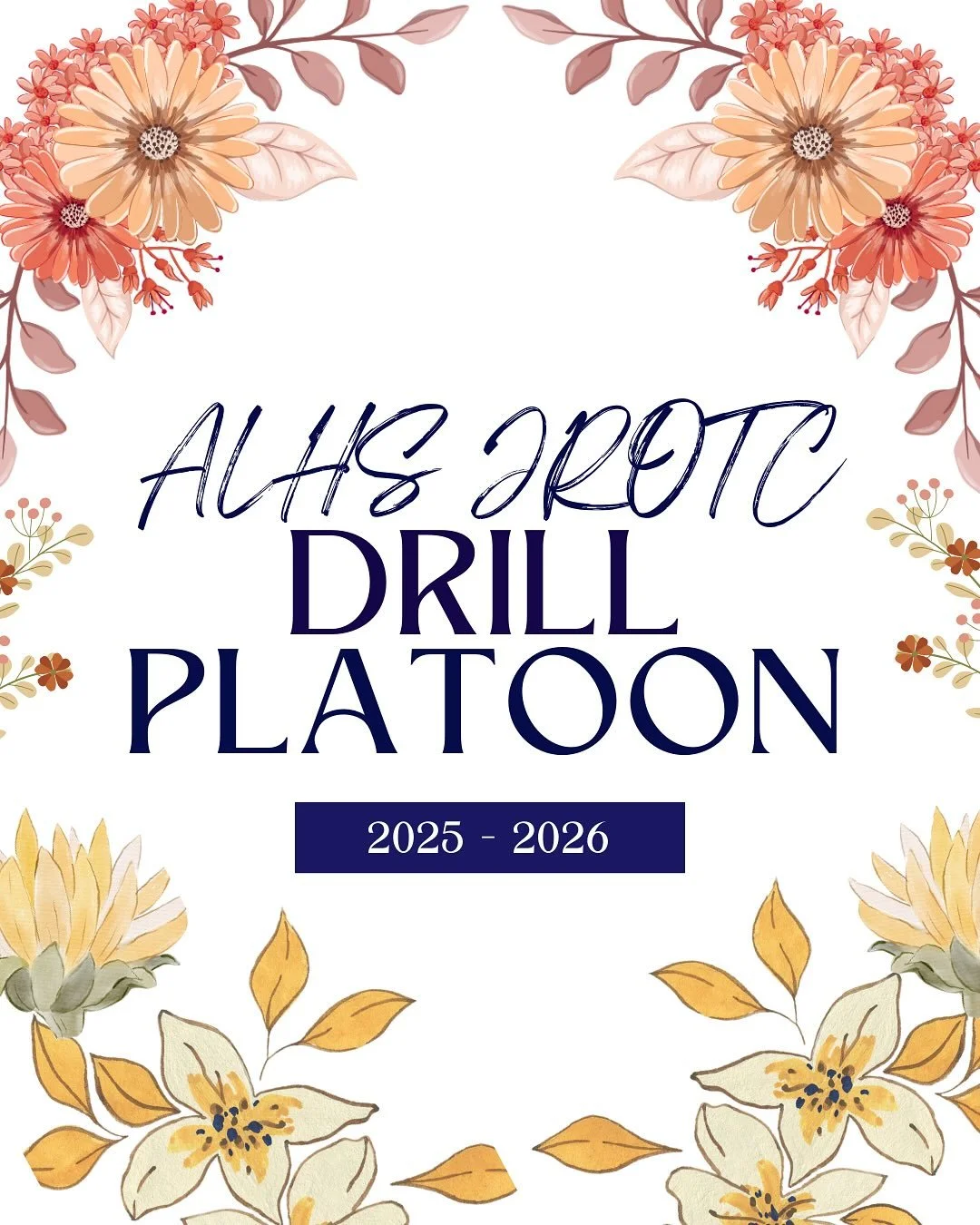 Introducing the 2025-2026 Drill Platoon Staff!!!!