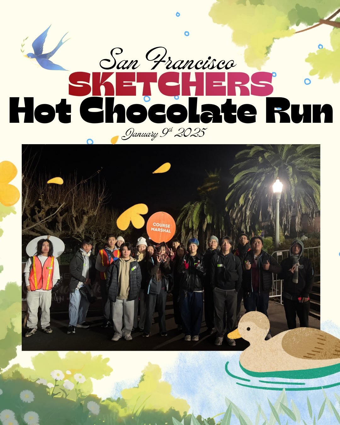 Thank you so much to all who joined us volunteering as Course Marshals at this year&rsquo;s Hot Chocolate SKETCHERS run! Congratulations to all those who ran!!!!