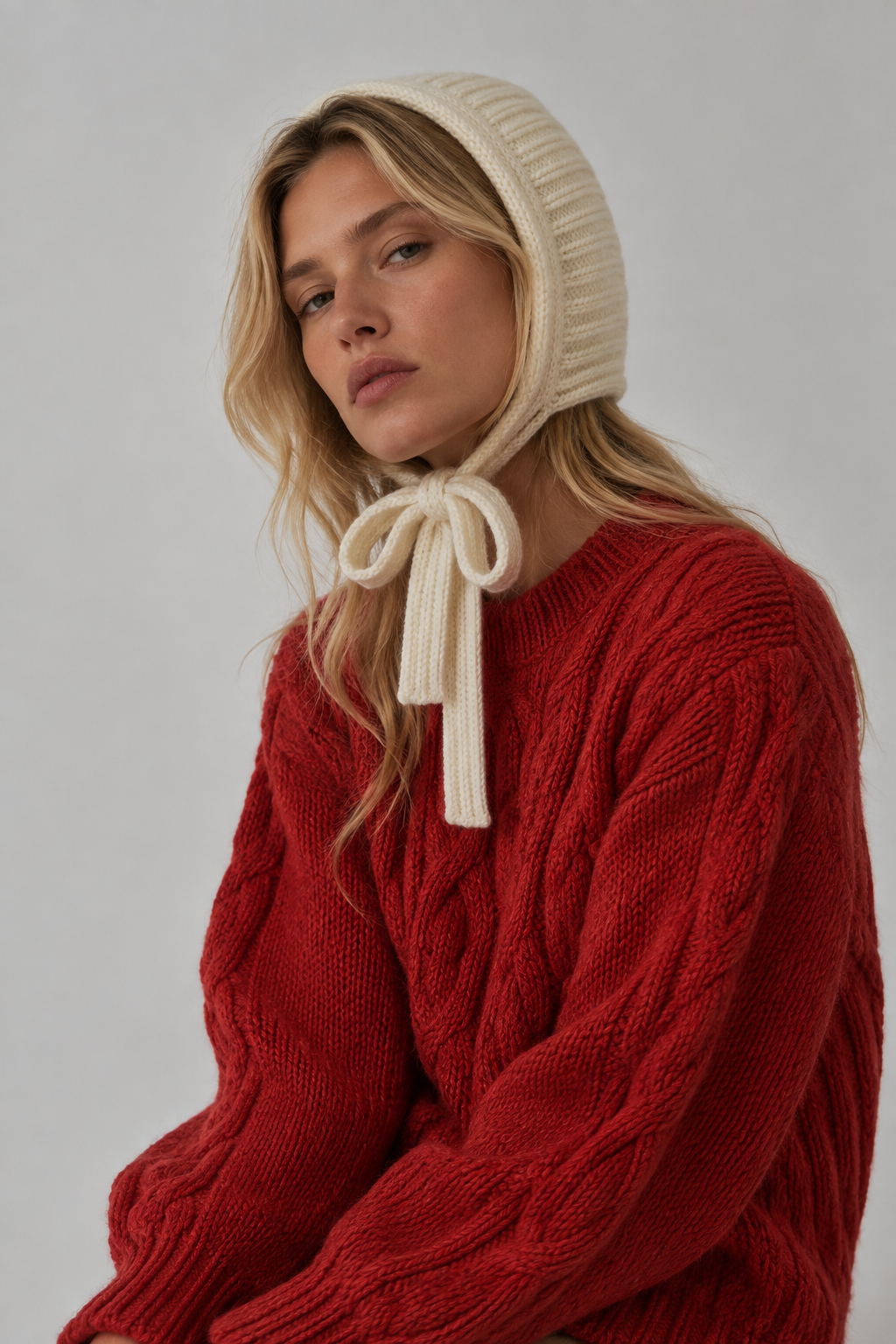 Red Poppy Handmade Jumper