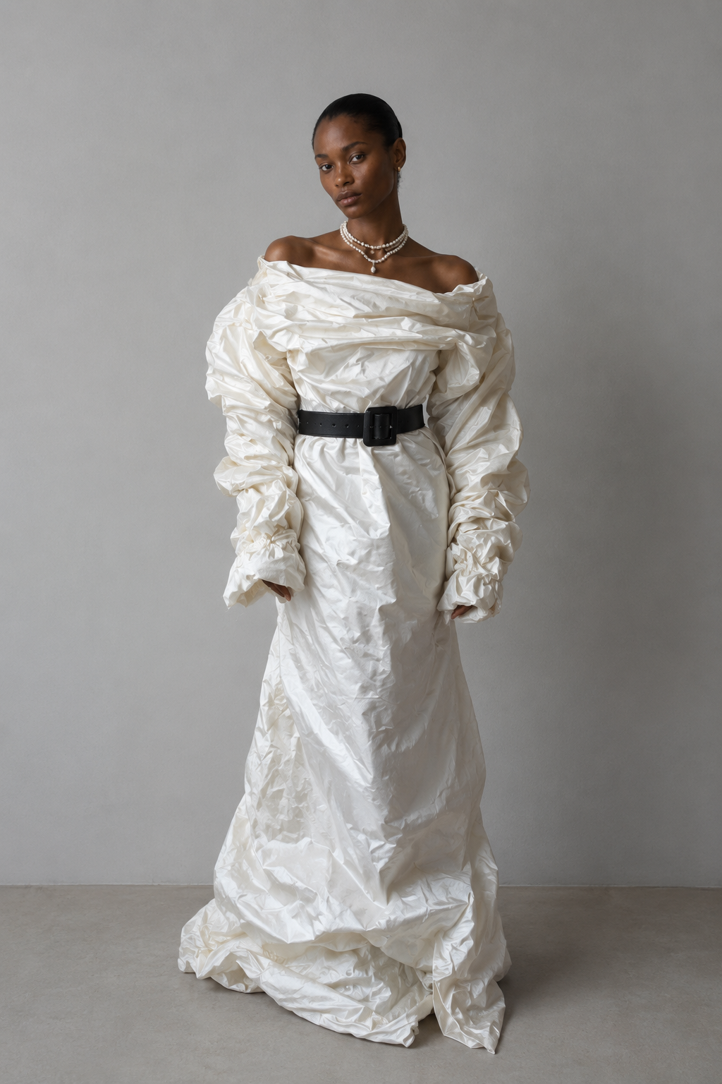 Bellona Sculptural Taffeta Gown