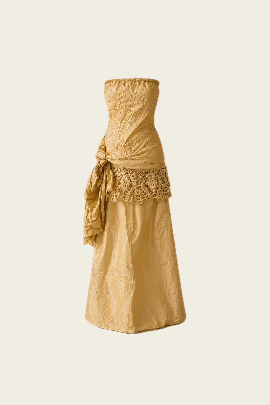 Cristina Yellow Taffeta Gown