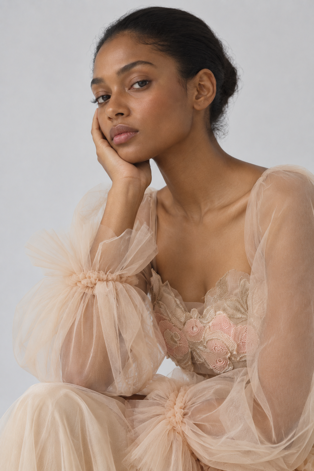 Tea Tulle Gown